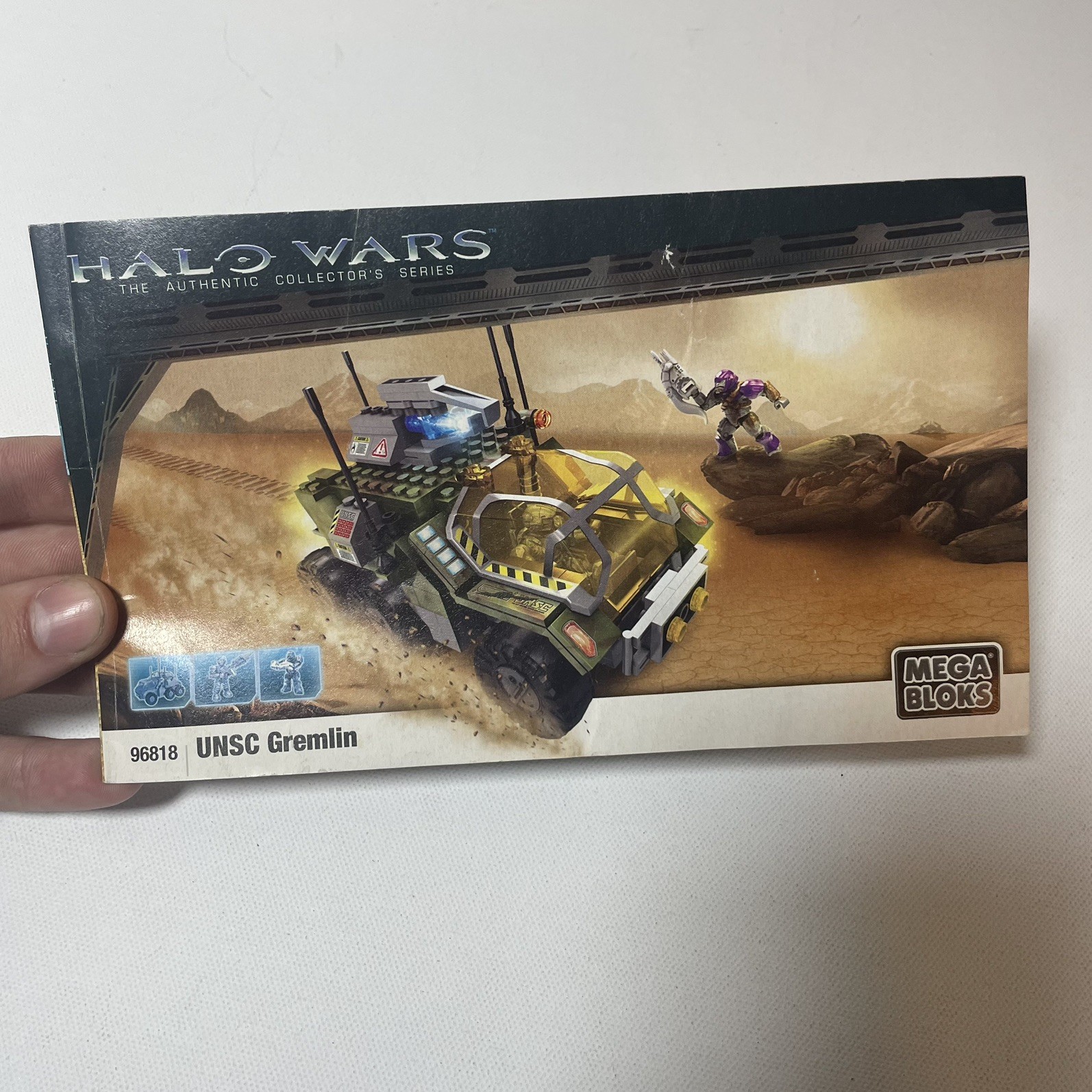 Mega Bloks Halo Wars UNSC Gremlin 96818 Instruction Manual Book 2009
