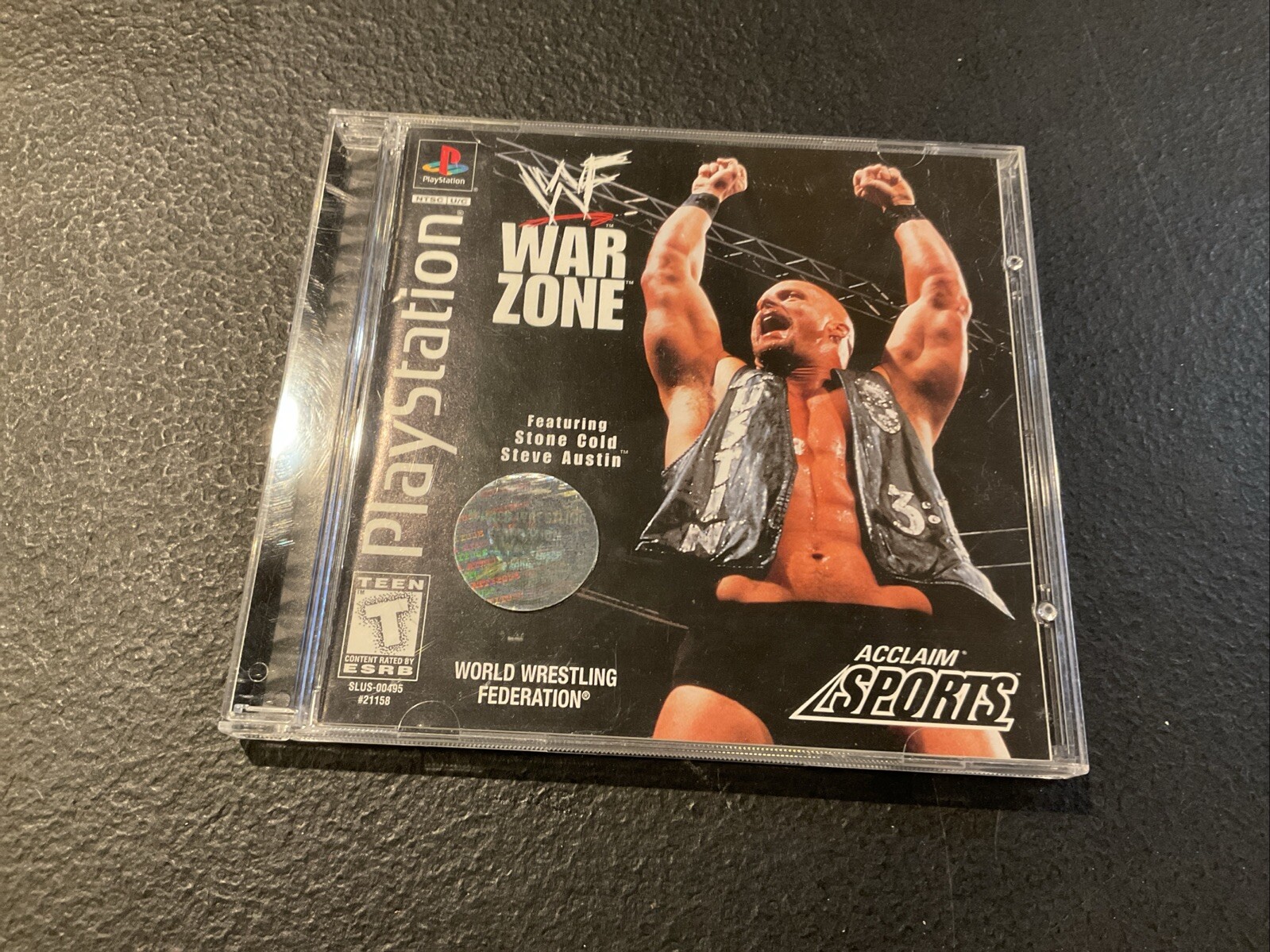 WWF Warzone PS1 PlayStation 1 + Reg Card – Complete CIB