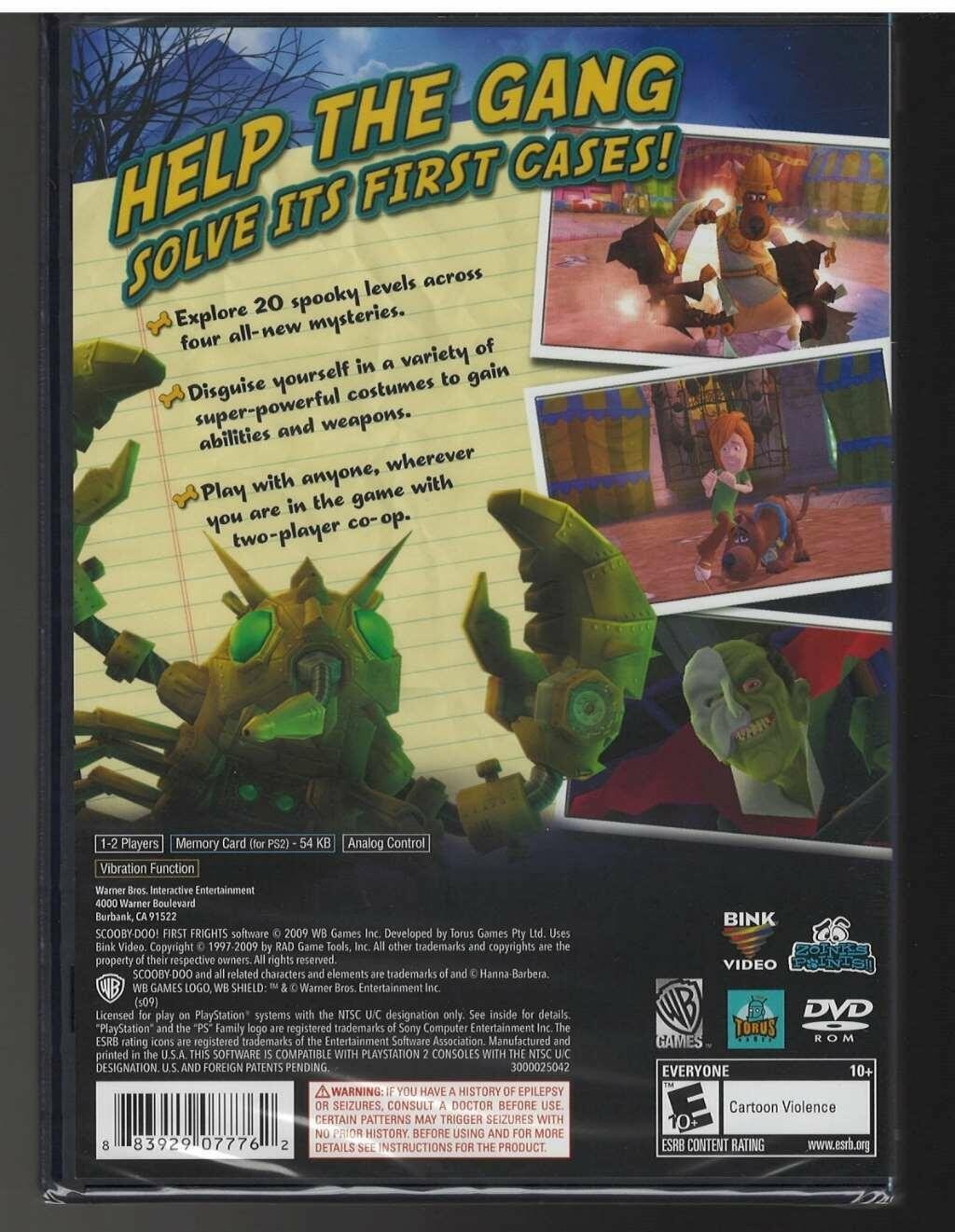 Scooby Doo! First Frights PS2 (Brand New Factory Sealed US Version) Playstation