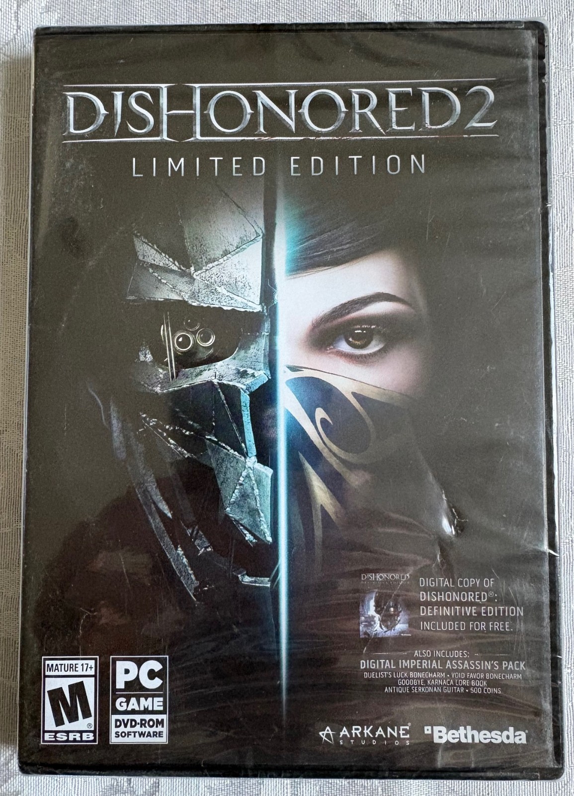 Dishonored 2 (PC, Bethesda, 2016) Limited Edition Brand New & Sealed