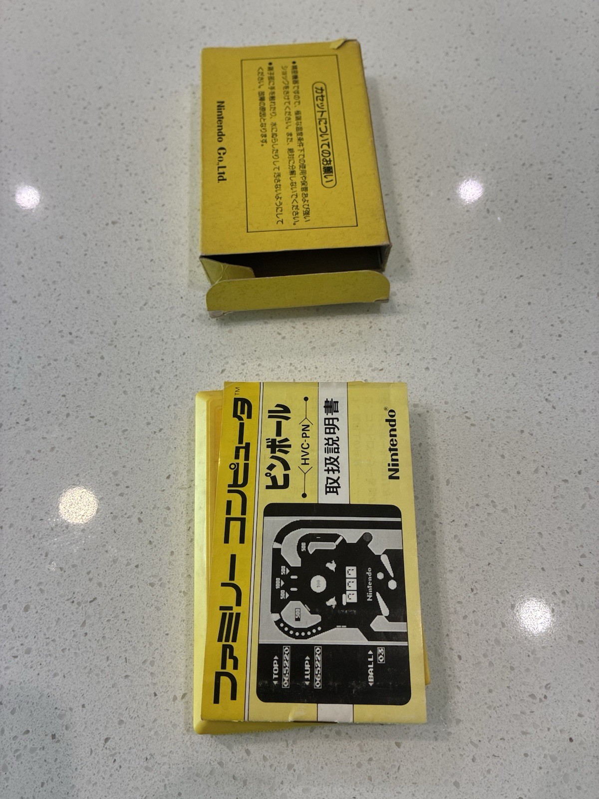 Pinball Boxed with Manual CIB Nintendo Famicom FC 1983 Japan import US Seller