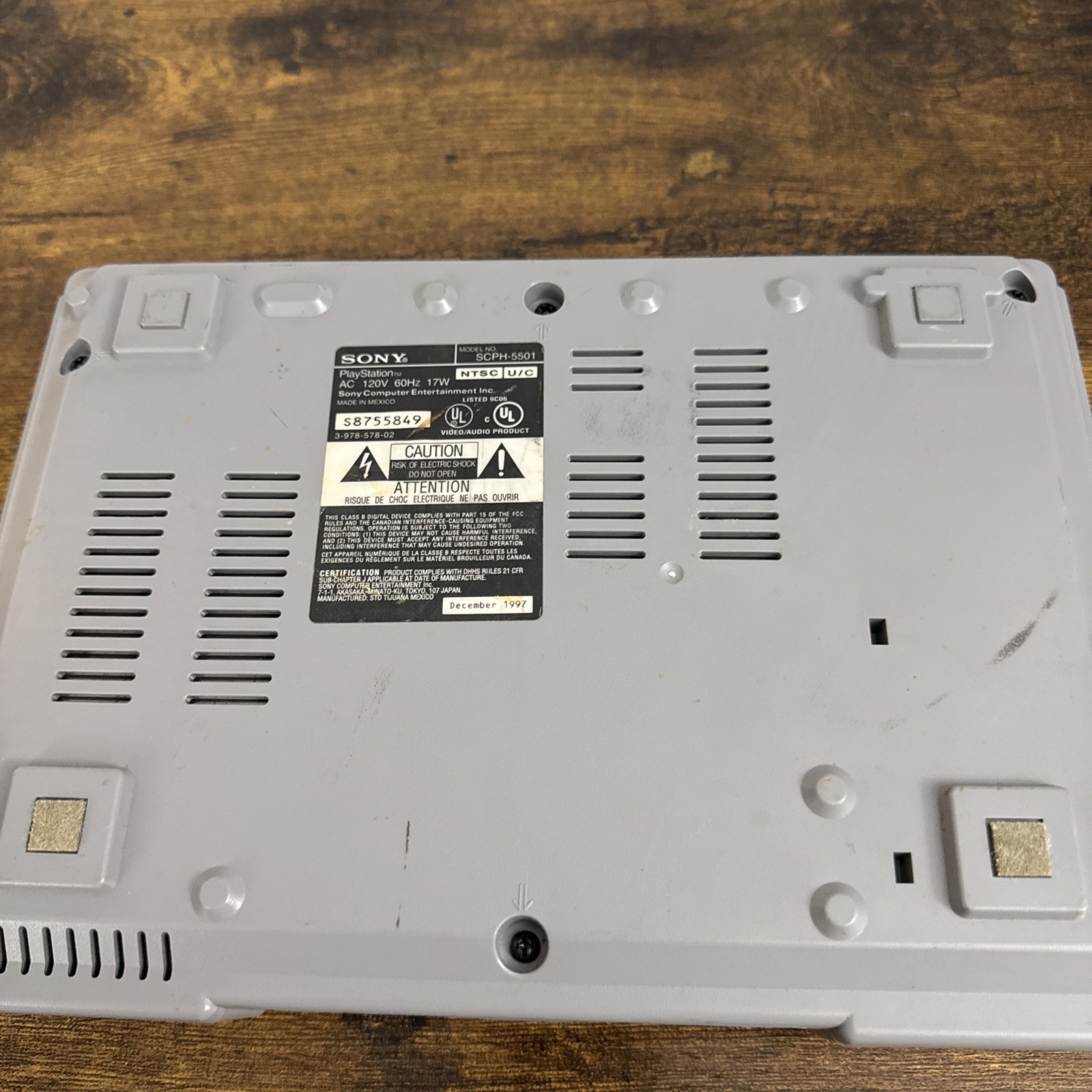 Sony PlayStation 1 SCPH-5501 Gray NTSC-U/C Console