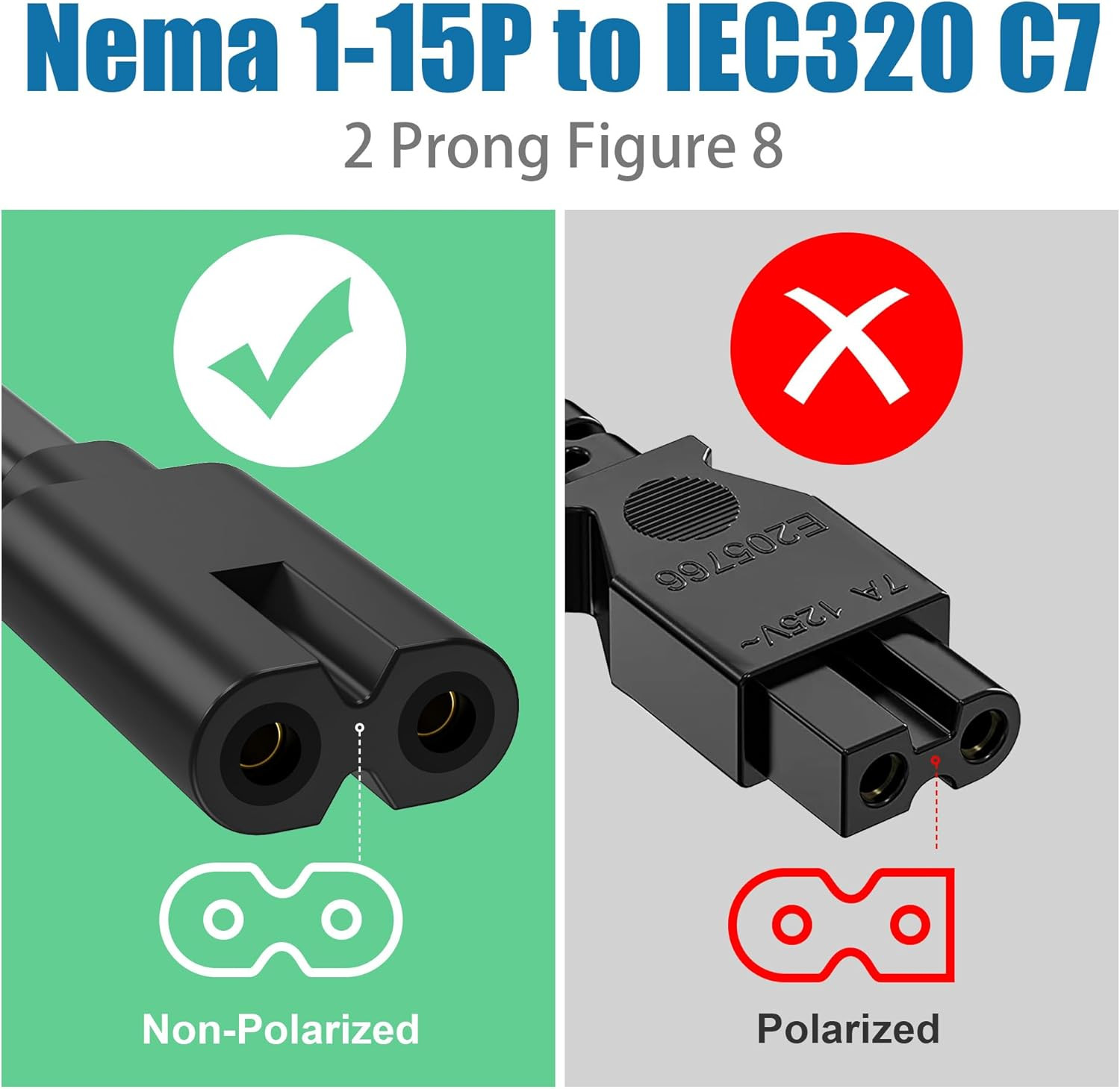 5Ft 90 Degree Power Cord for Sony PS5/PS3 Slim, Xbox Series S/X, Xbox One S/X, 2