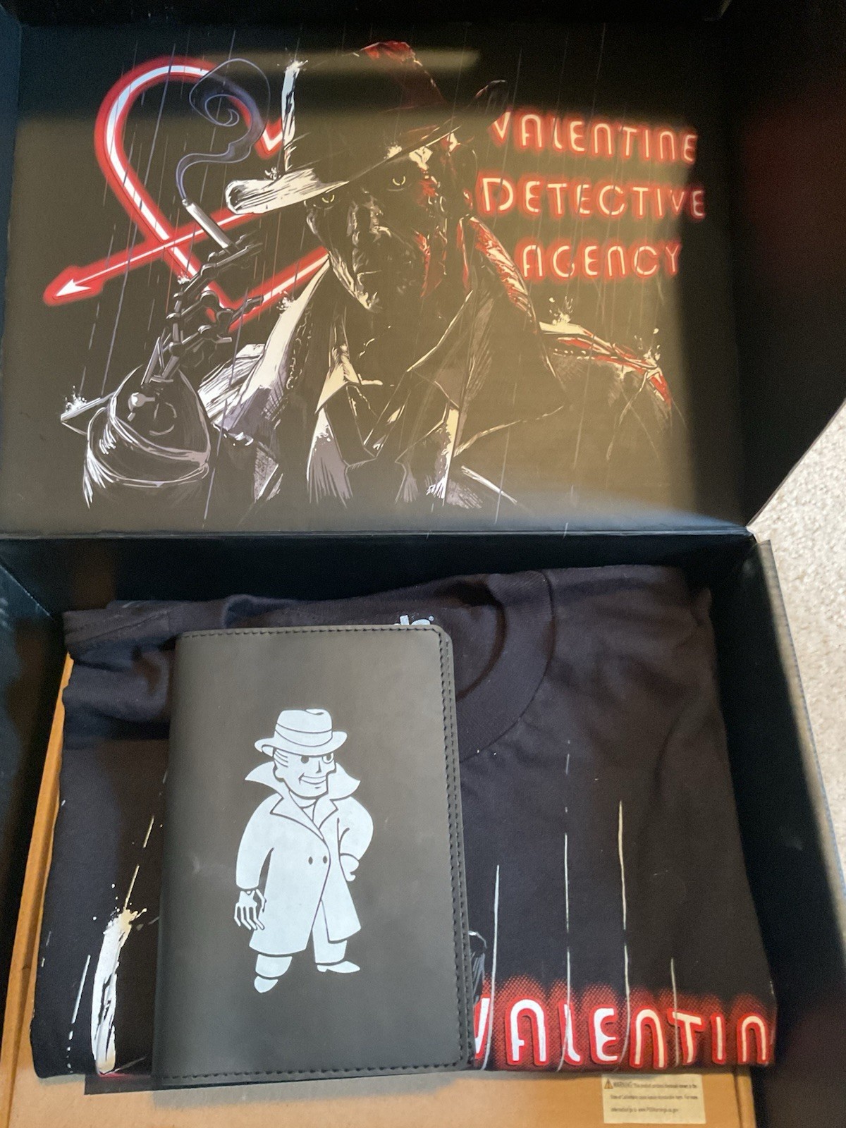 Fallout Nick Valentine Detective Agency L Shirt Pin Sign Limited Edition