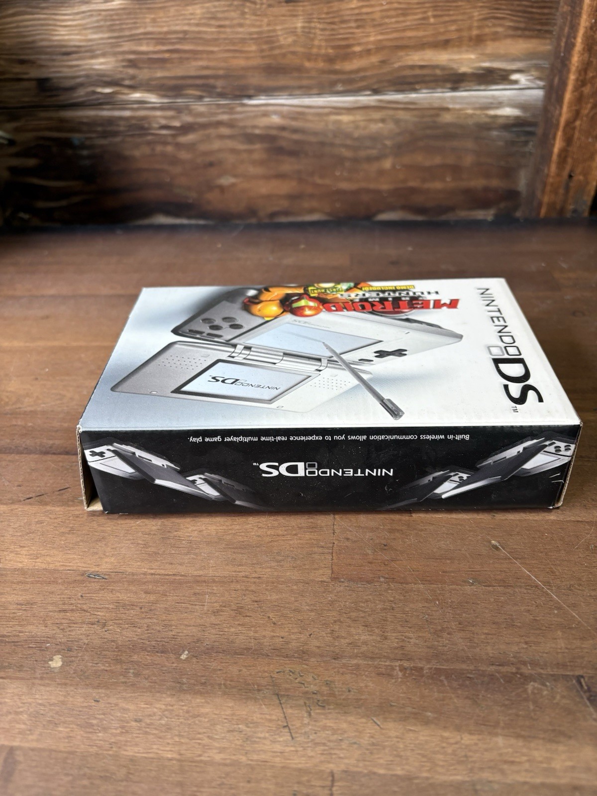 Nintendo DS Metroid Prime Hunters Titanium Console Box/Charger Only No Console