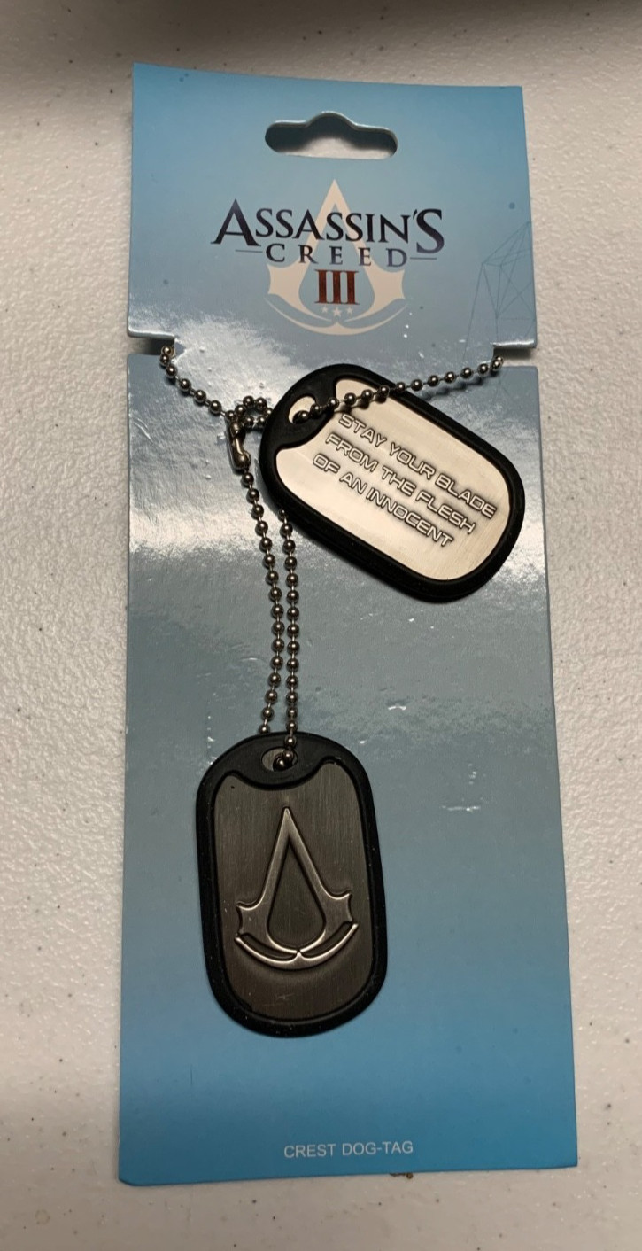 ASSASSINS Creed III – Dog Tag´s from 2012 new in bag