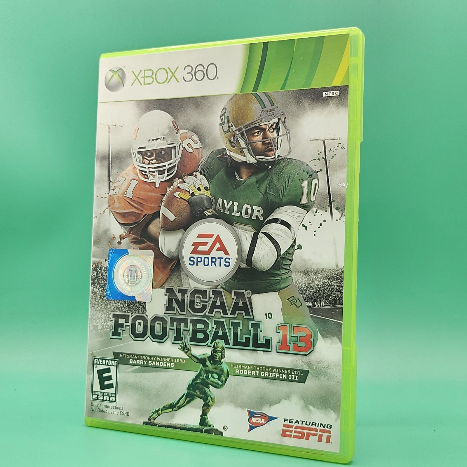 NCAA Football 13 Microsoft Xbox 360 COMPLETE CIB – EXCELLENT ESPN Rare Sports
