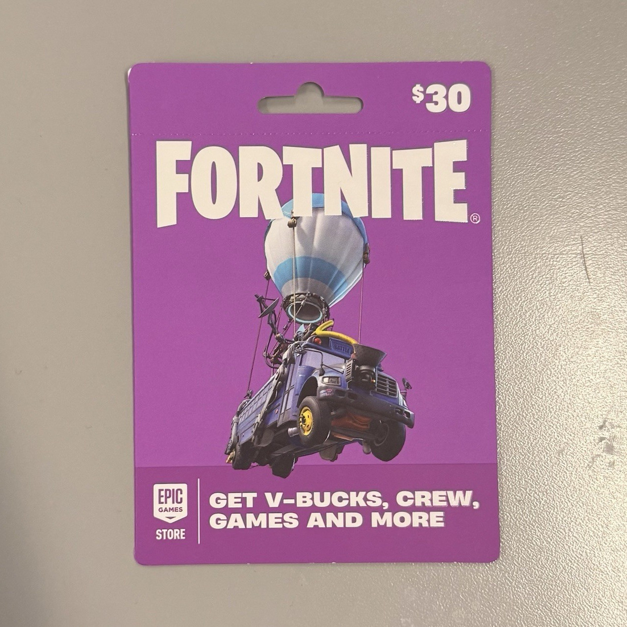 Fortnite $30 V-Bucks Prepaid Gaming Card Redeemable Multi-Platform Epic Games