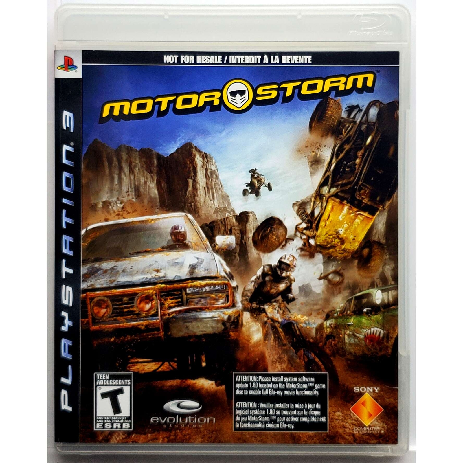 MotorStorm – Sony Playstation 3 Pristine Tested Authentic 180 Day Guarantee
