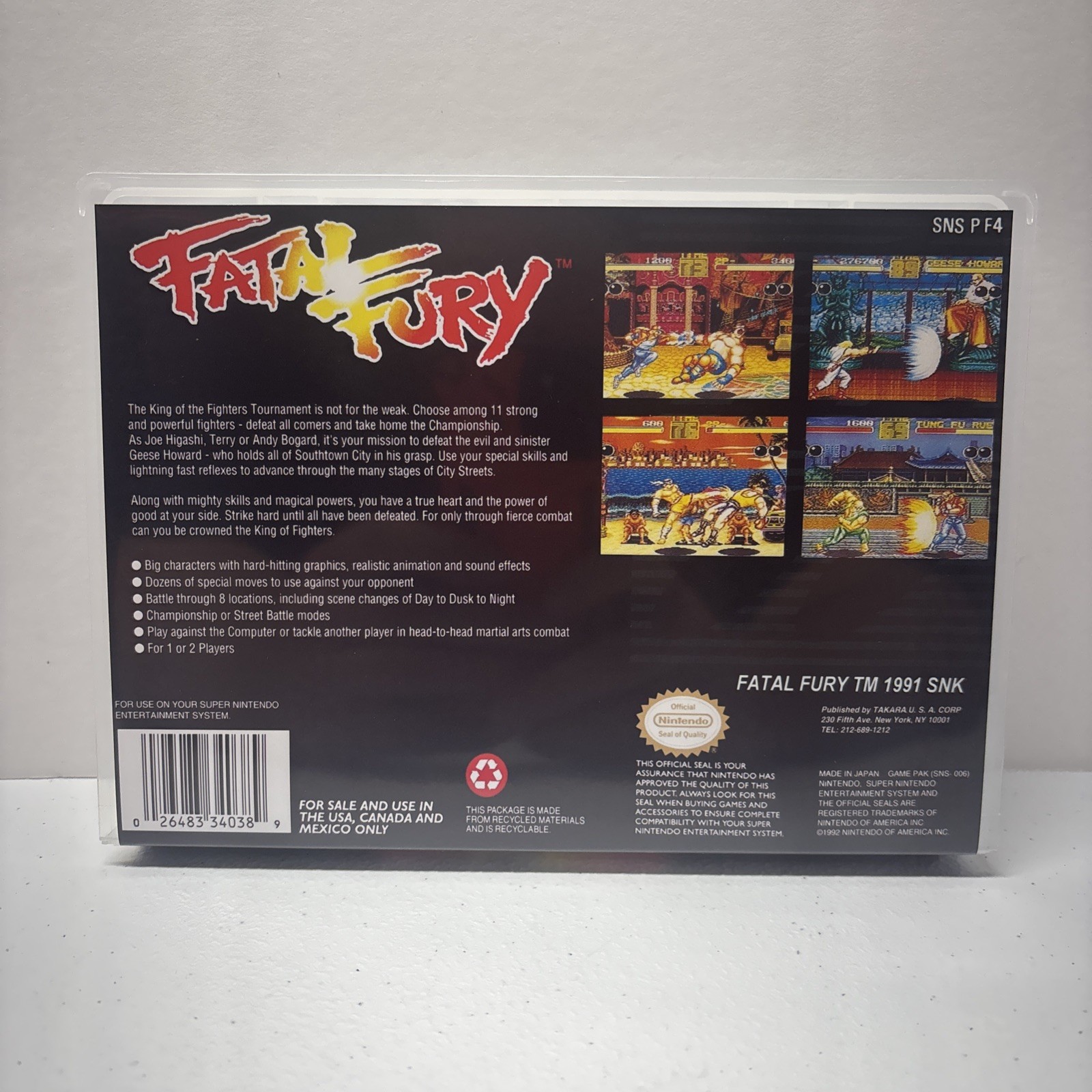 Fatal Fury Pack *CASES ONLY* SNES Universal Game Cases Retro Game Cart