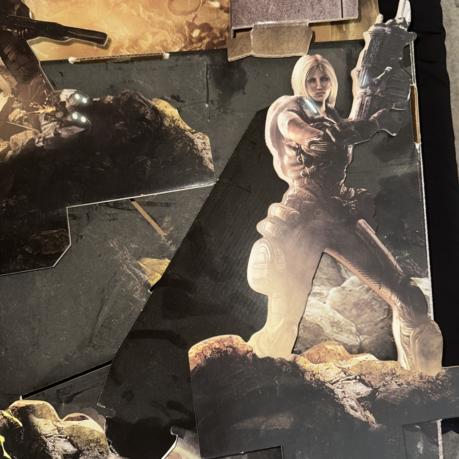 2011 Gears Of War 3 Store Display/Standee Cardboard RARE
