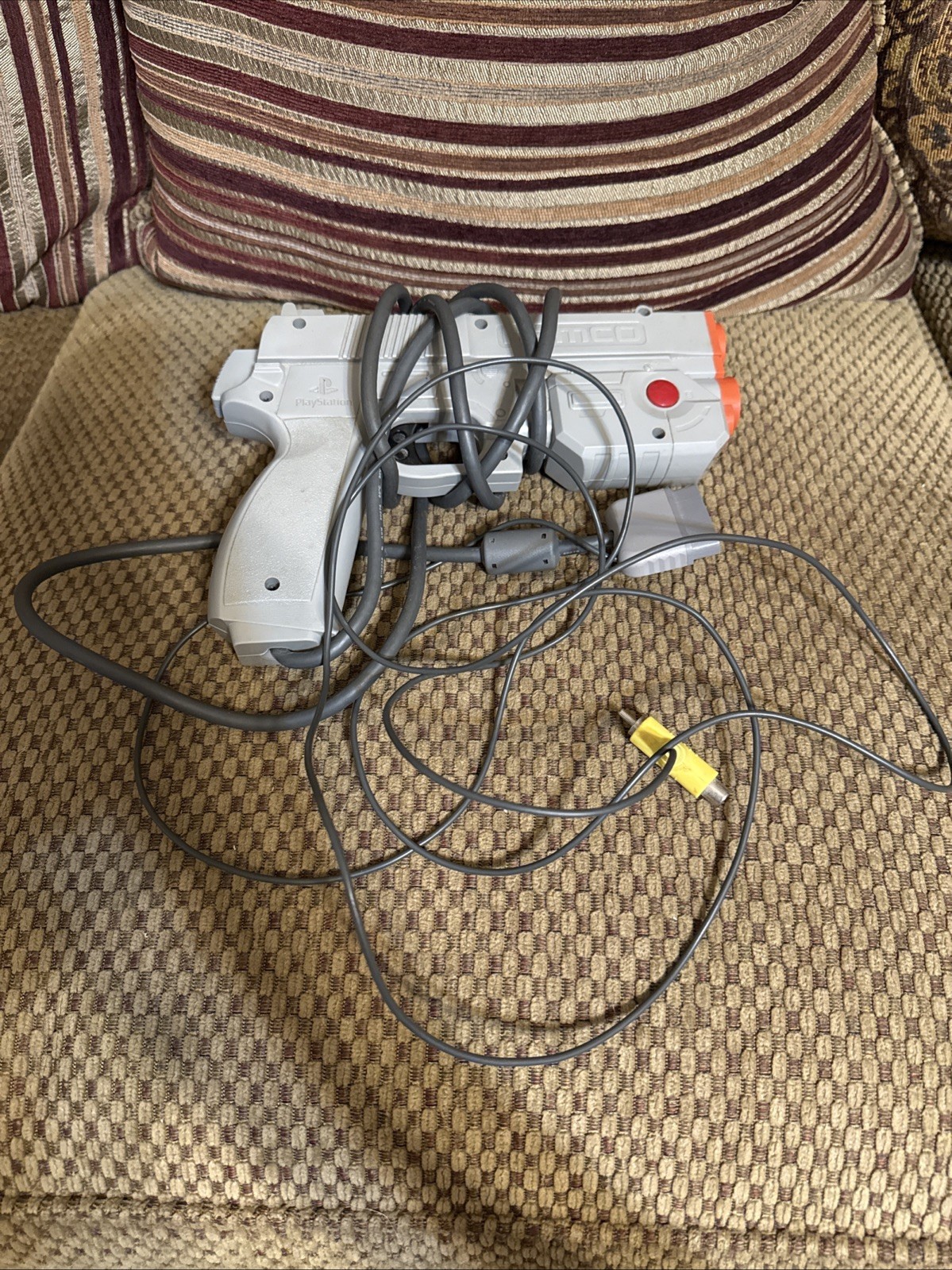 NAMCO Sony PlayStation 1 Light Gun NPC-103 Gray Controller 1996 | Untested