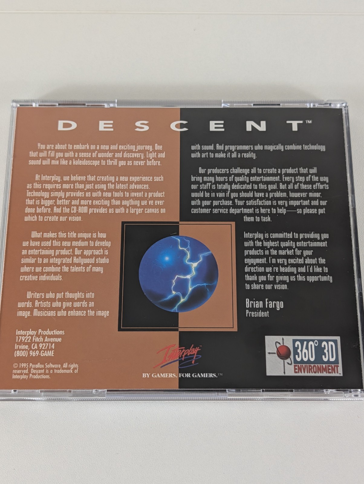 Descent (PC, 1995) Interplay