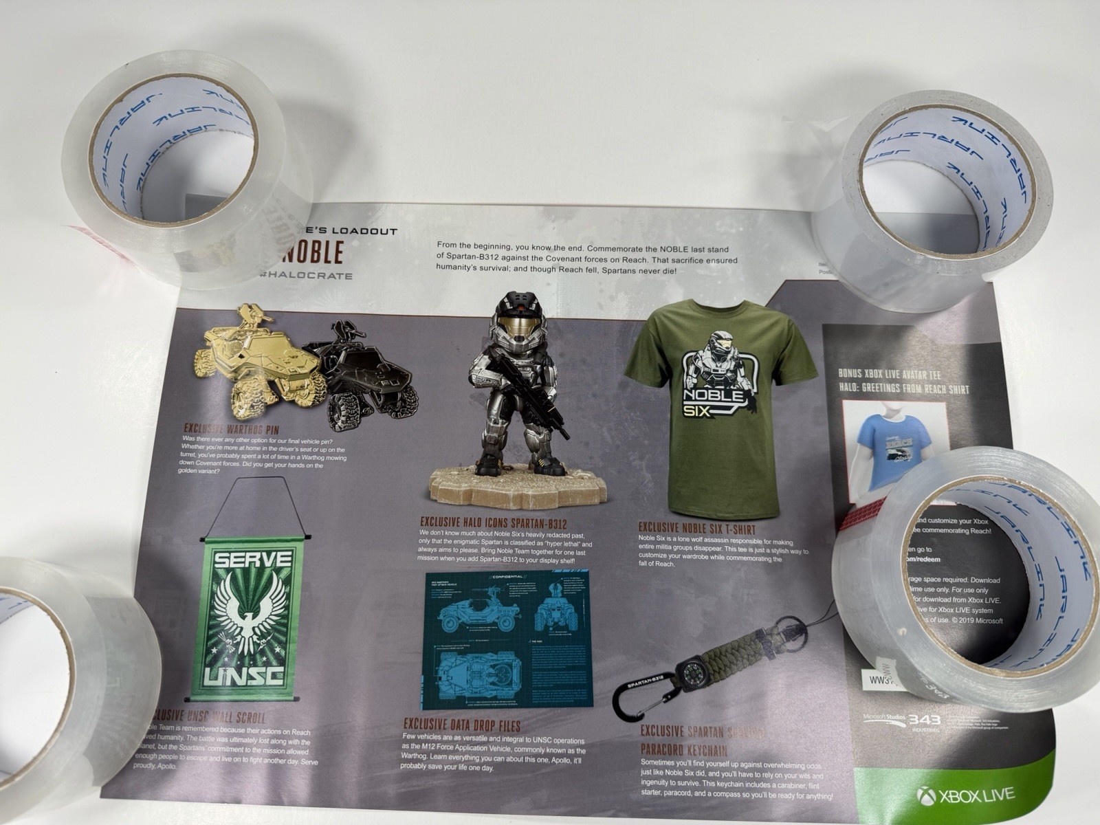 Halo Legendary Loot Crate NOBLE Halo Icons Noble Six 100% Complete