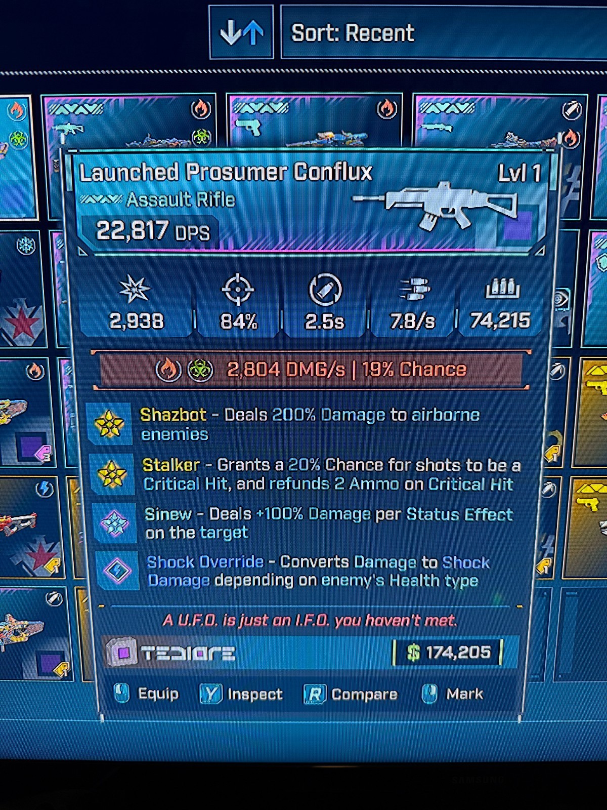 Borderlands 4✨ MODDED LVL 1 ONE LASER DISKER PEARLESCENT BL4 GEAR ✅PC-PS-XBOX✨