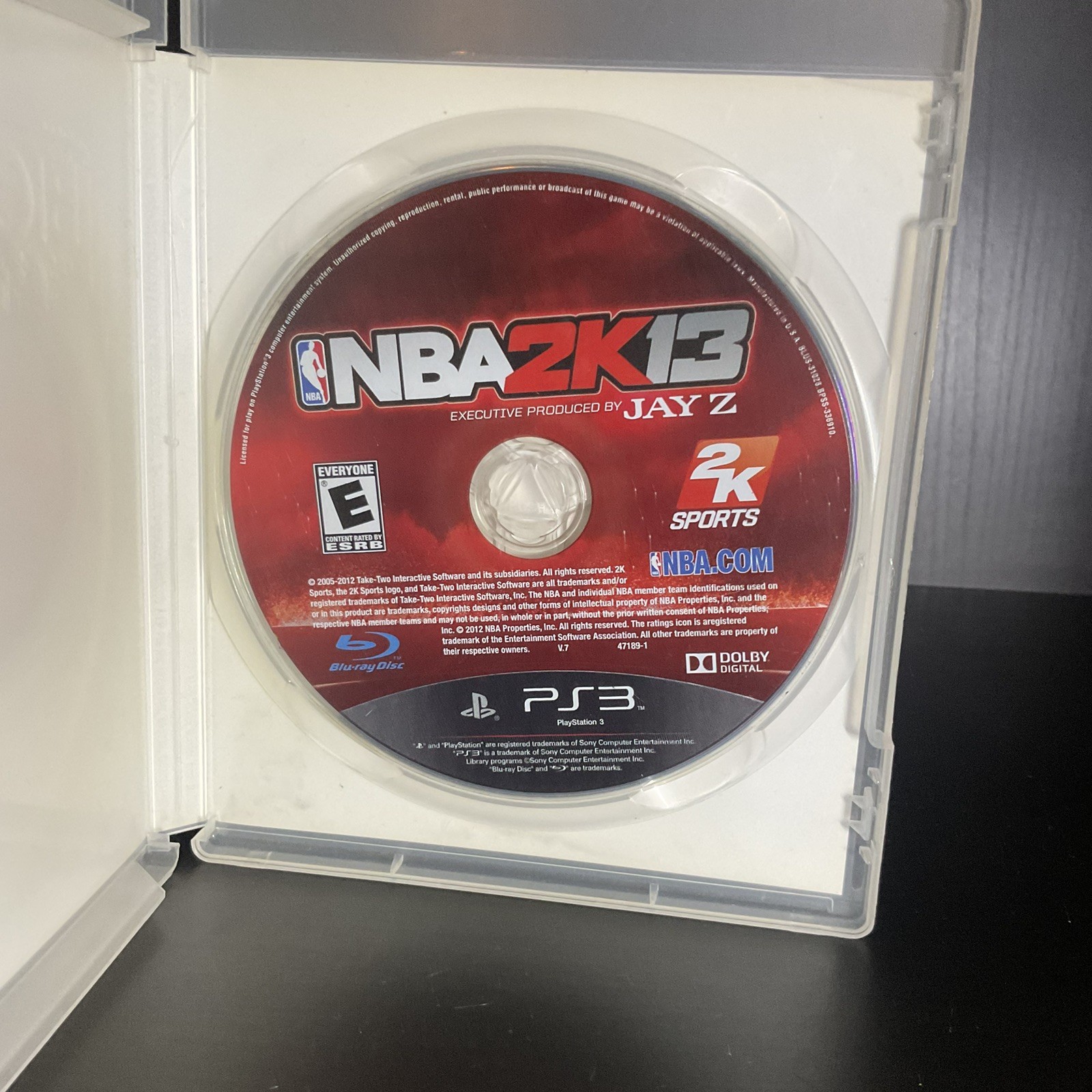 NBA 2K13 Sony PlayStation 3 PS3 Tested Jay-Z Edition Disc Only