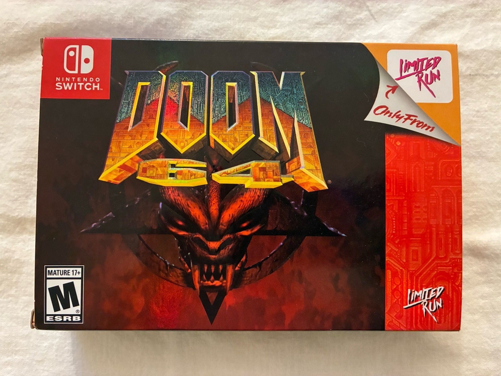 Doom 64 Limited Run No 81 (Nintendo Switch, 2021) OPENED Never played COMPLETE