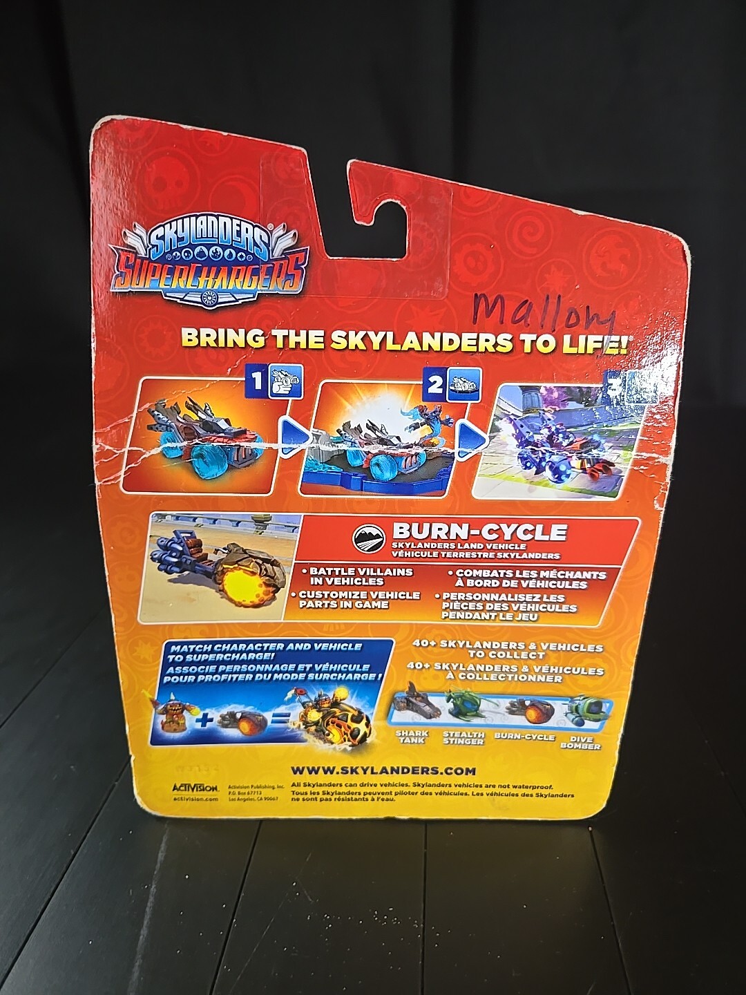 Skylanders SuperChargers Burn Cycle Skylanders Land Vehicle New