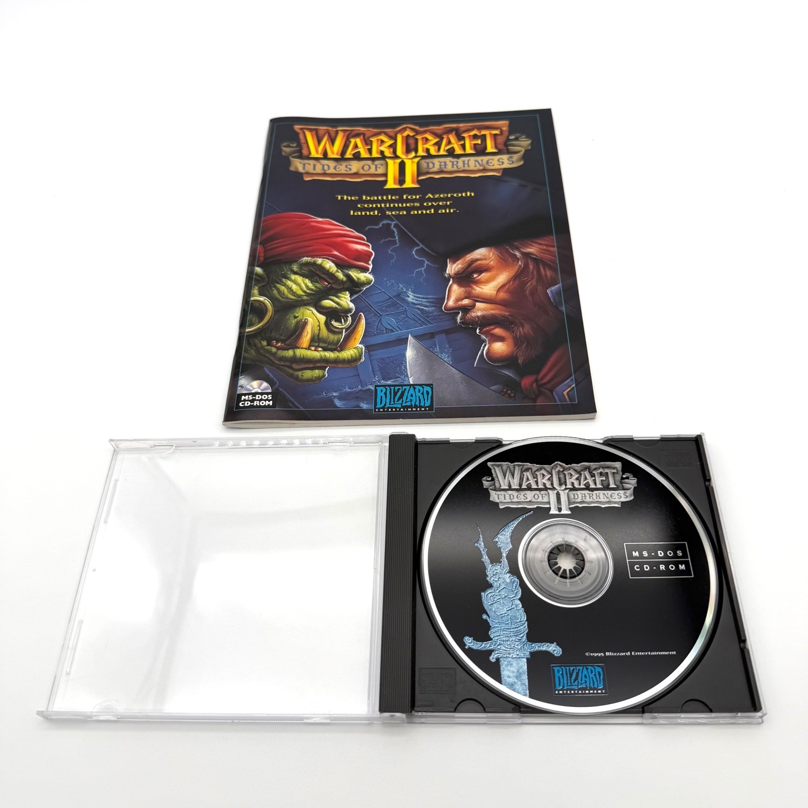 Warcraft II Tides of Darkness PC Big Box Vintage 1995 Blizzard Entertainment