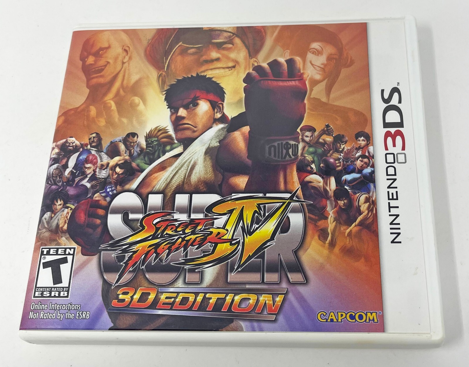 Empty Case Super Street Fighter IV 3D Edition No Game 3DS with Manual