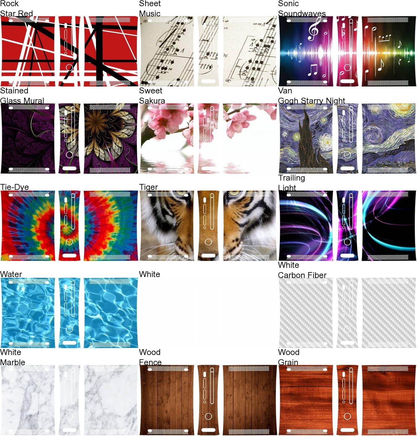 Choose Any 1 Vinyl Decal/Skin Design for 1st gen Xbox 360 Console -Free Shipping