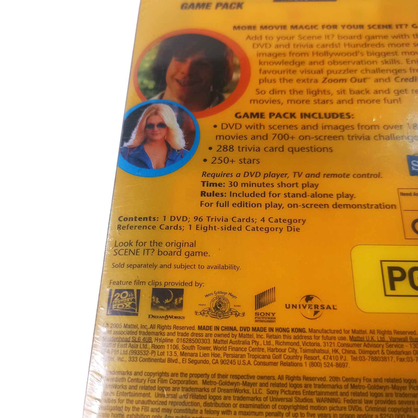 Scene It? Movie Edition DVD Video Game Quiz Guessing Region 0 Brand New