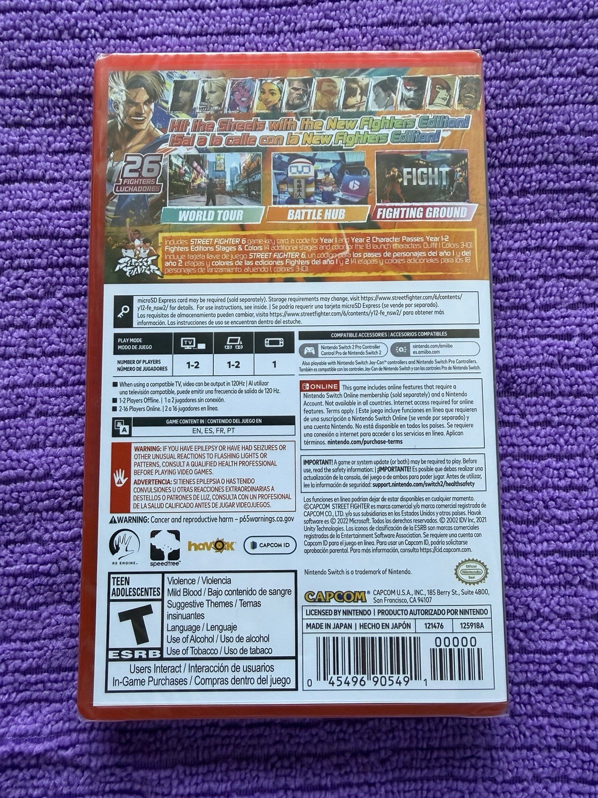 New! – Nintendo Switch 2 – Street Fighter 6 Year 1-2 Fighters Edition Movie WWE