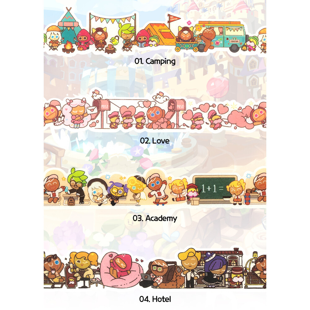 Cookie Run Kingdom Die Cut Washi Tape Masking Tapes Paper 10M