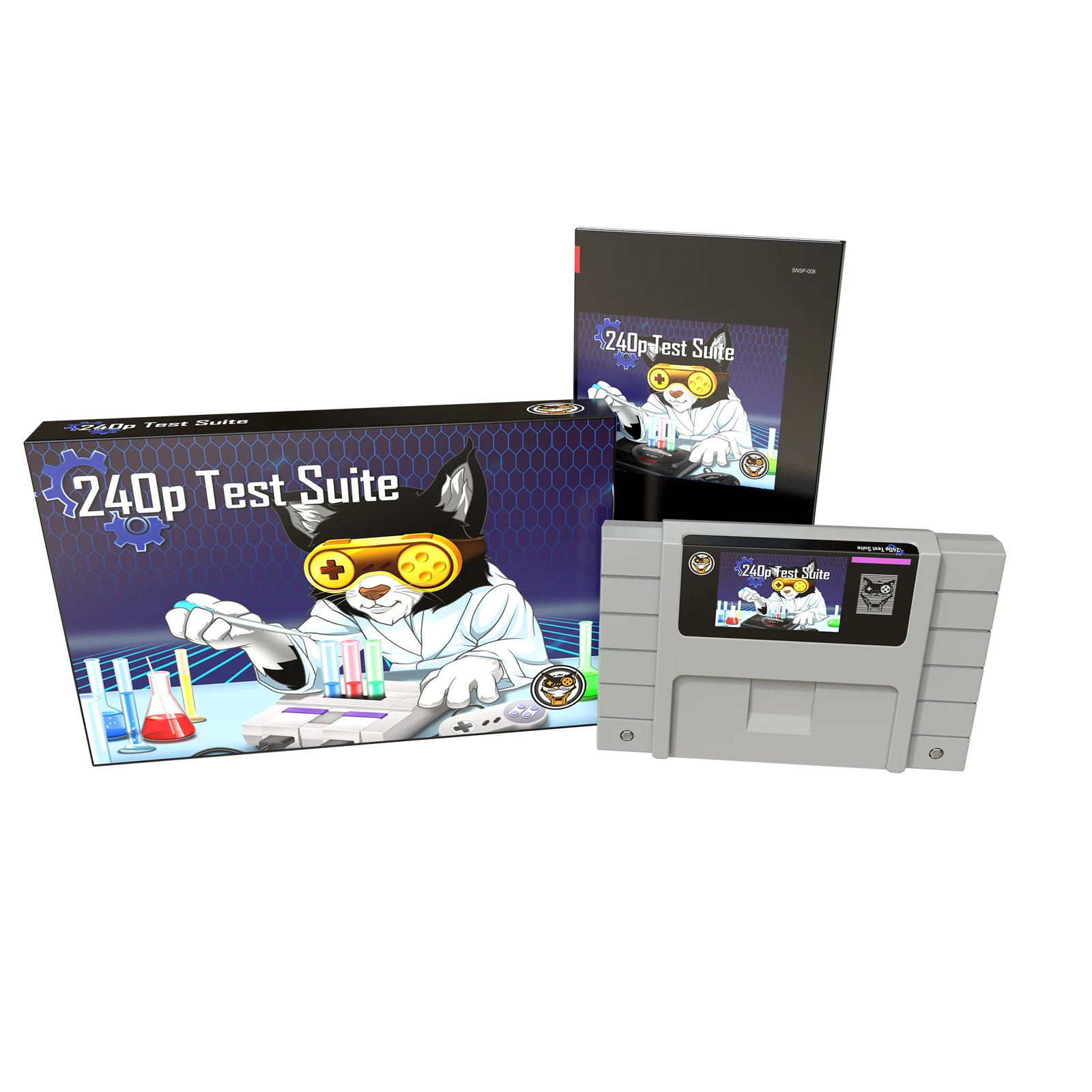 240p Test Suite – SNES – Complete in Box CIB – Mega Cat Studios