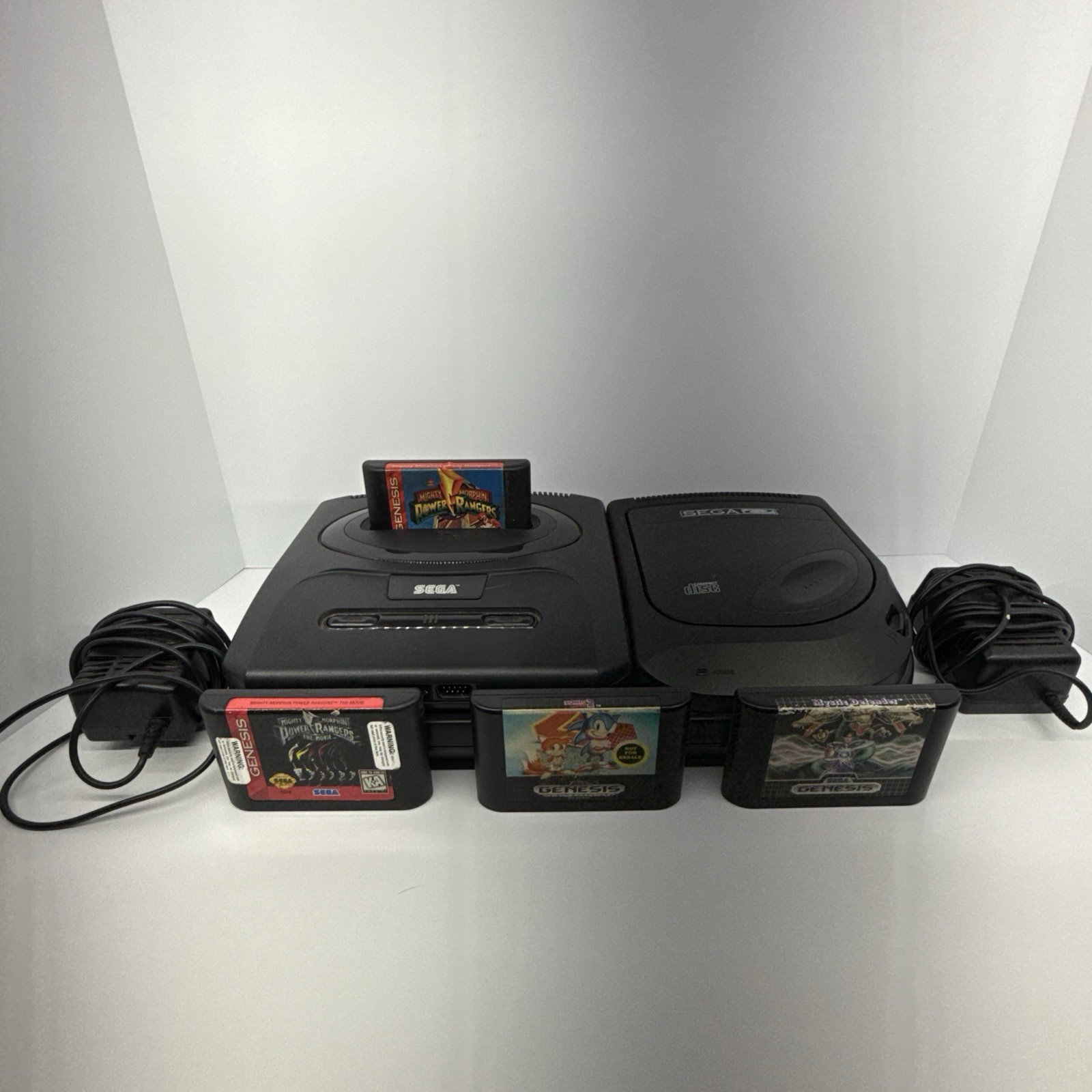 Sega CD Model 2 Console with Games and Controllers! Tested and Working