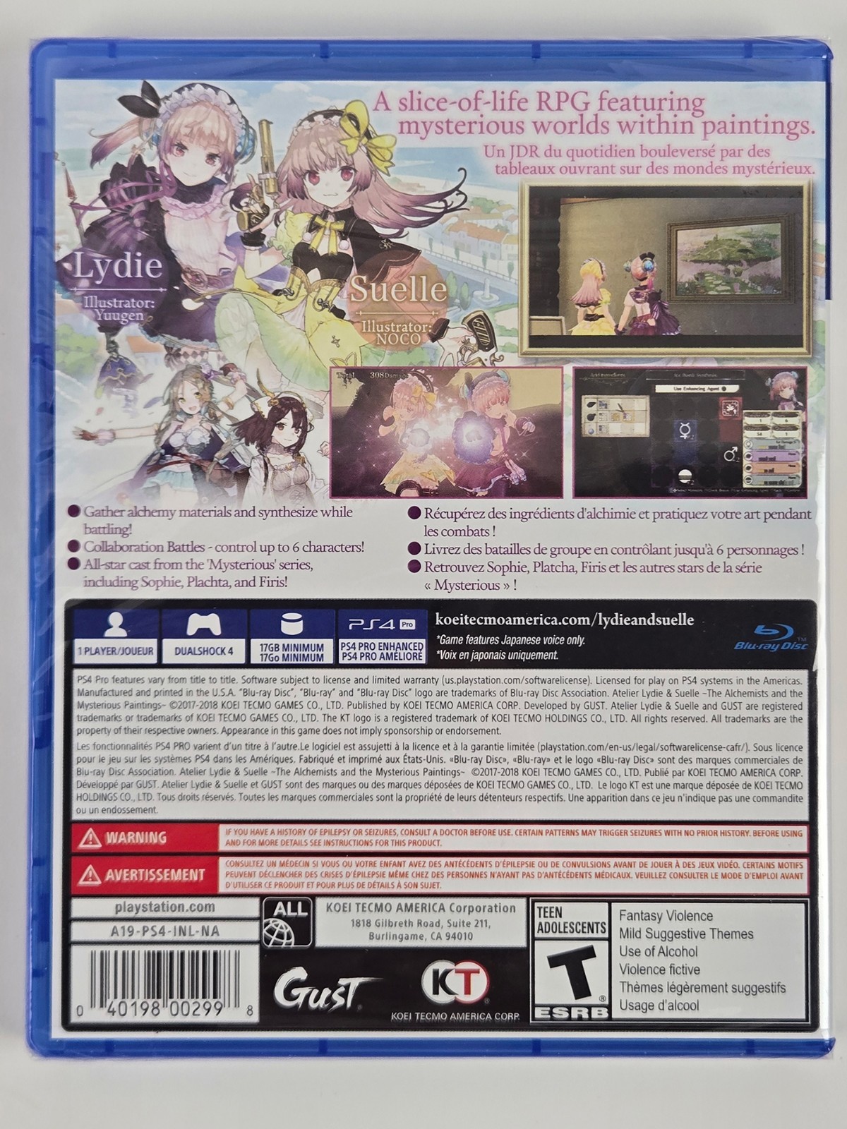 Atelier Lydie & Suelle Limited Edition Sony PlayStation 4 PS4 Complete
