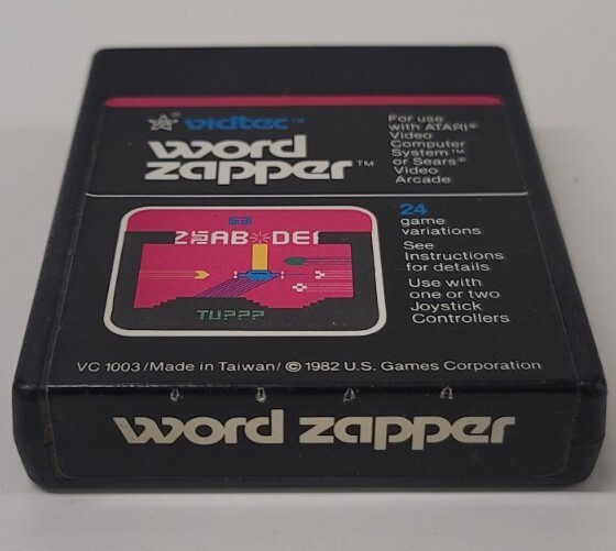 Word Zapper – Atari 2600 – Tested Working 👍- 80s Vintage Educational Video Game