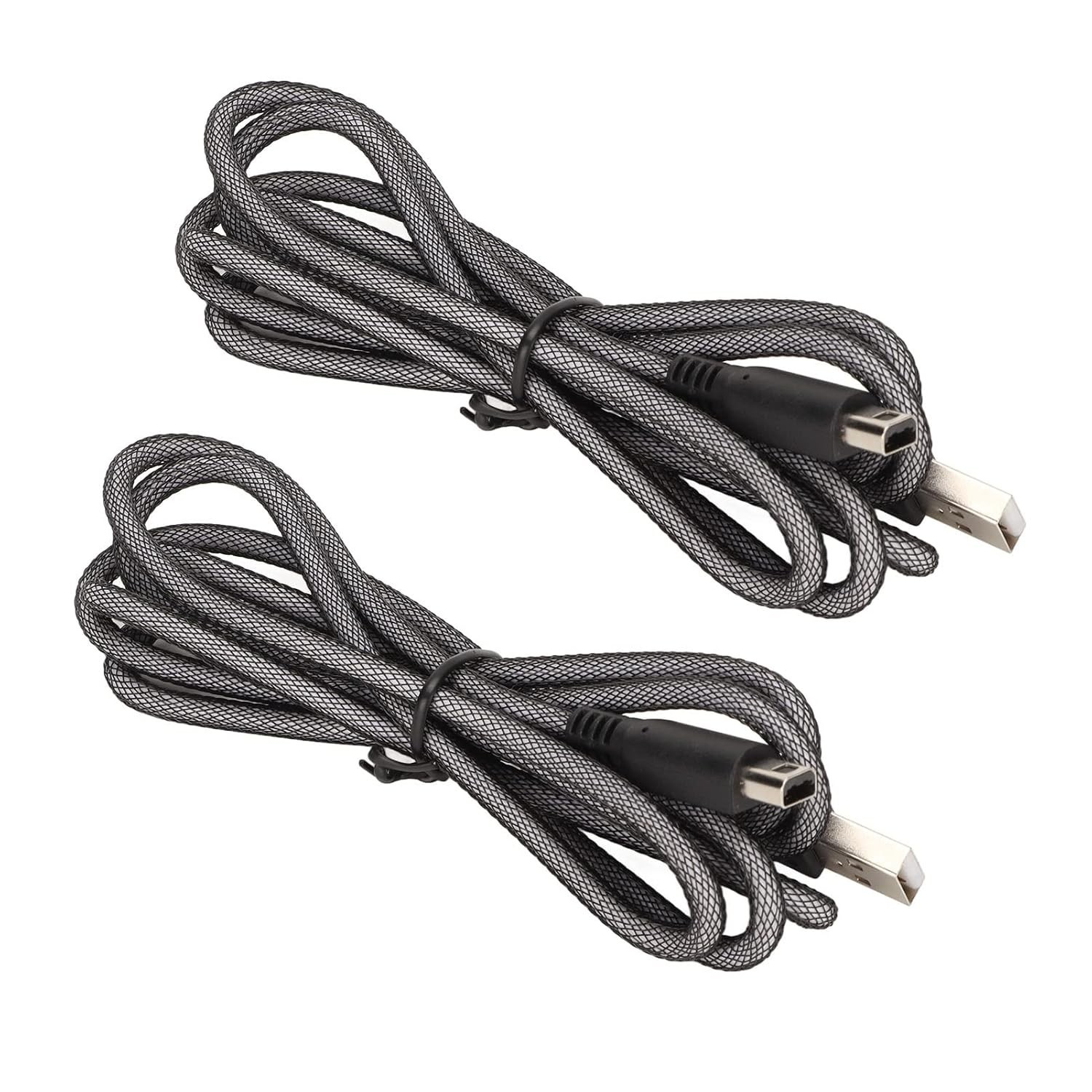 Charge While Playing! 5ft 2PCS 3DS USB Cable for Ultimate Gaming Experience