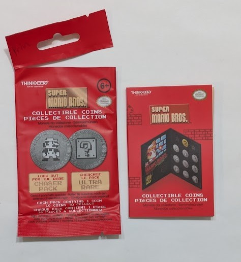 Nintendo Super Mario Bros Collectible Metal Coins Toad Mario Peach & More U PICK