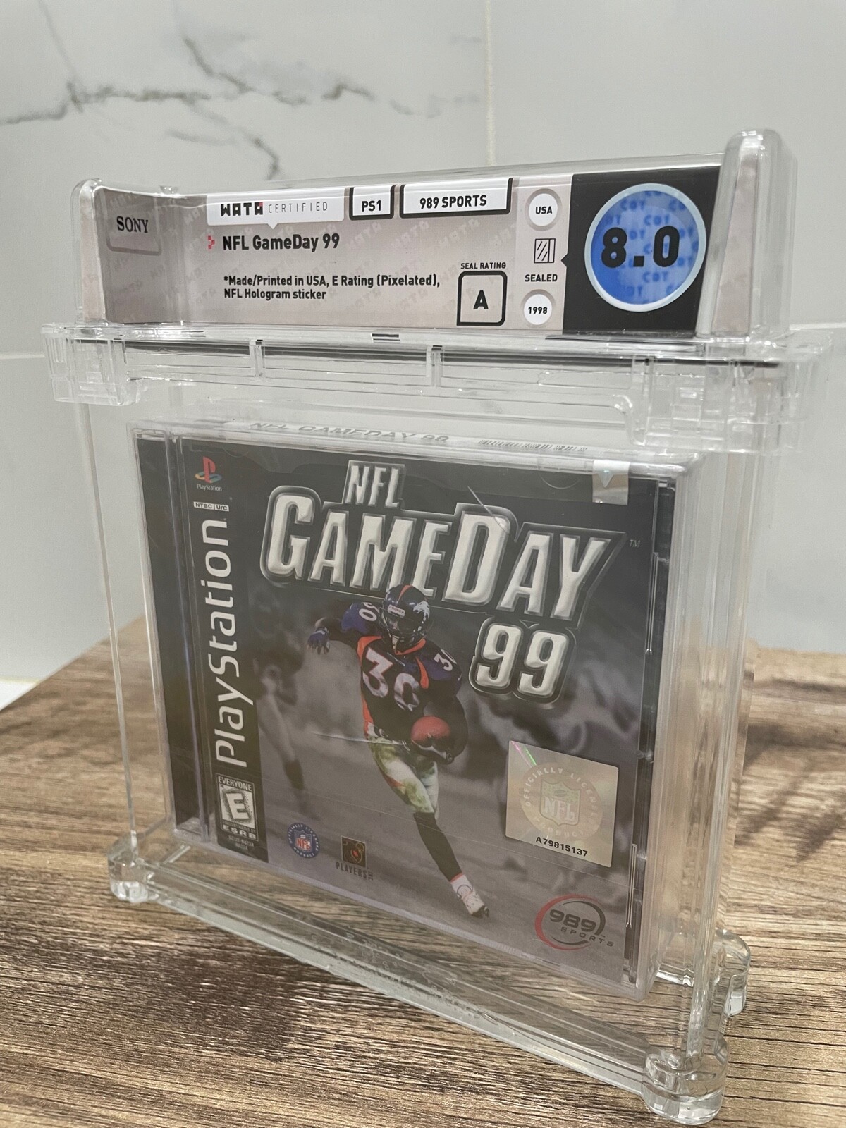 NFL GameDay ’99 Sony Playstation Factory Sealed Video Game Wata 8.0 Graded 1998