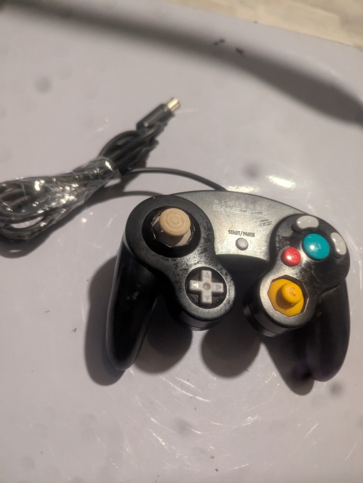 Nintendo GameCube OEM Black Controller Authentic DOL-003 Tested & Working