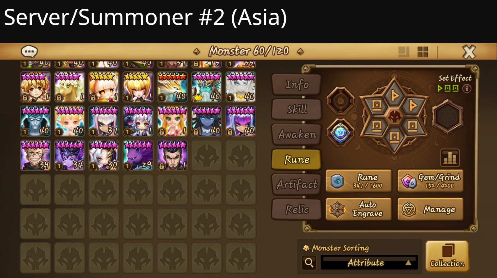 Summoners War Account, multiple servers {Global+Asia+Europe+China} 119LnD