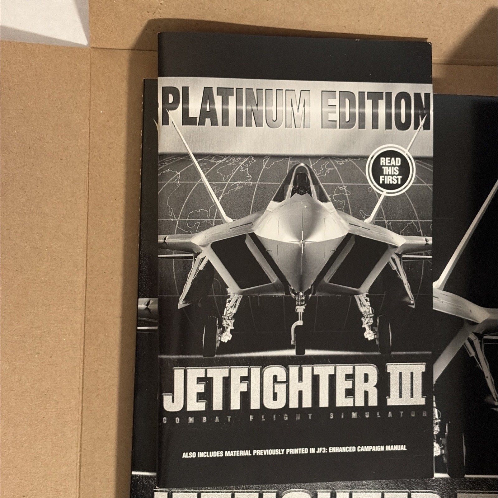 JetFighter III Platinum Edition PC BIG BOX-No Shirt-Combat Flight Simulator 1997