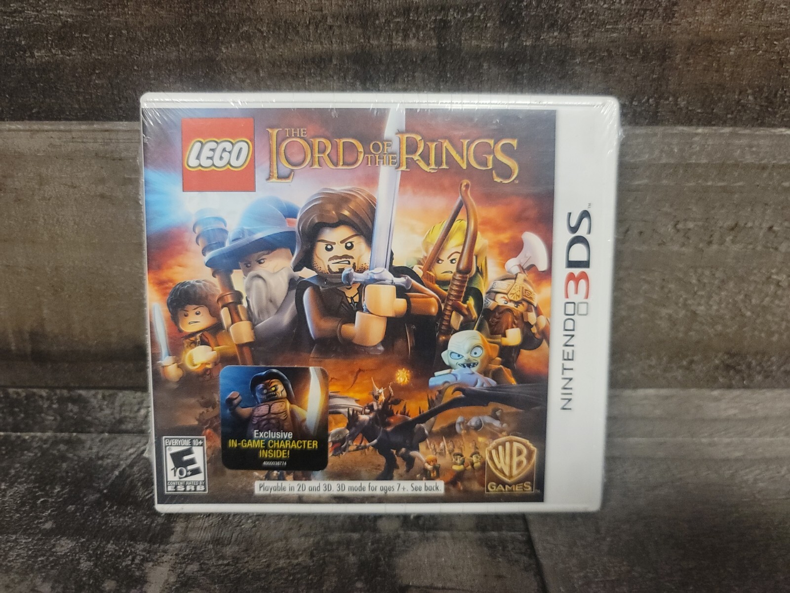 LEGO Lord of the Rings Nintendo 3DS BRAND NEW SEALED Excl In-Game Character RARE