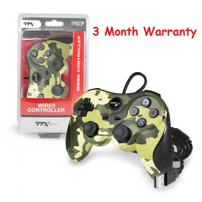 TTX Tech PS3 Camouflage Wired USB Controller Camo