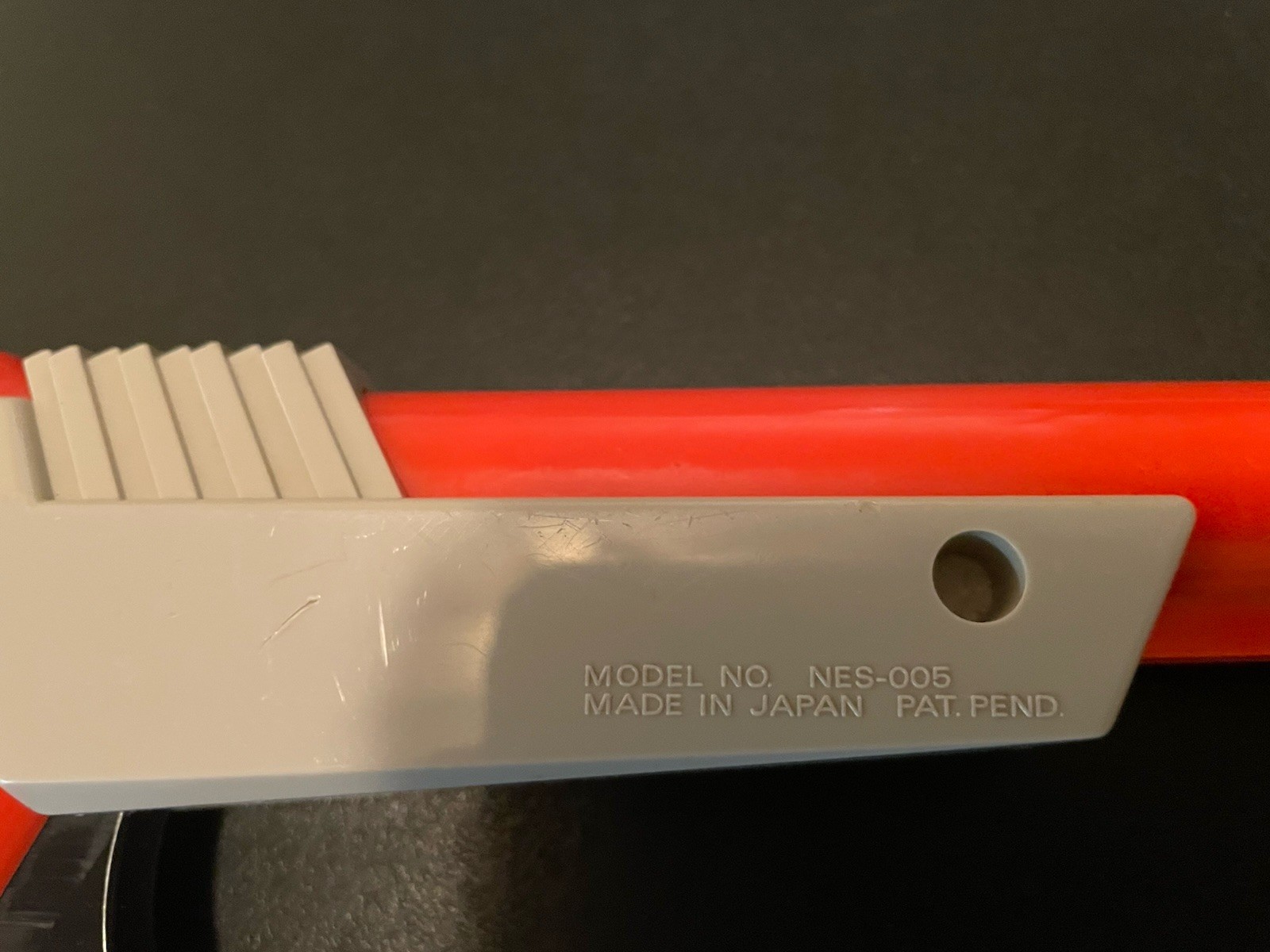 Nintendo Zapper Light Gun Controller NES-005 Gray/Red Wired for NES