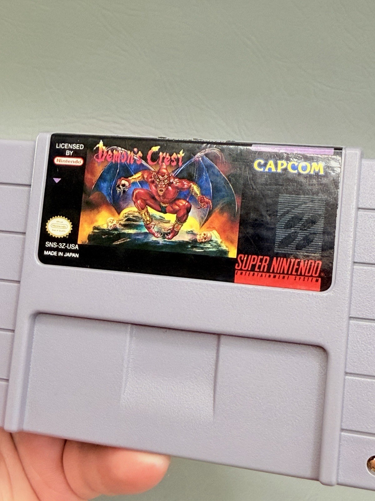 Demon’s Crest (Super Nintendo Entertainment System SNES) Authentic – Very Good