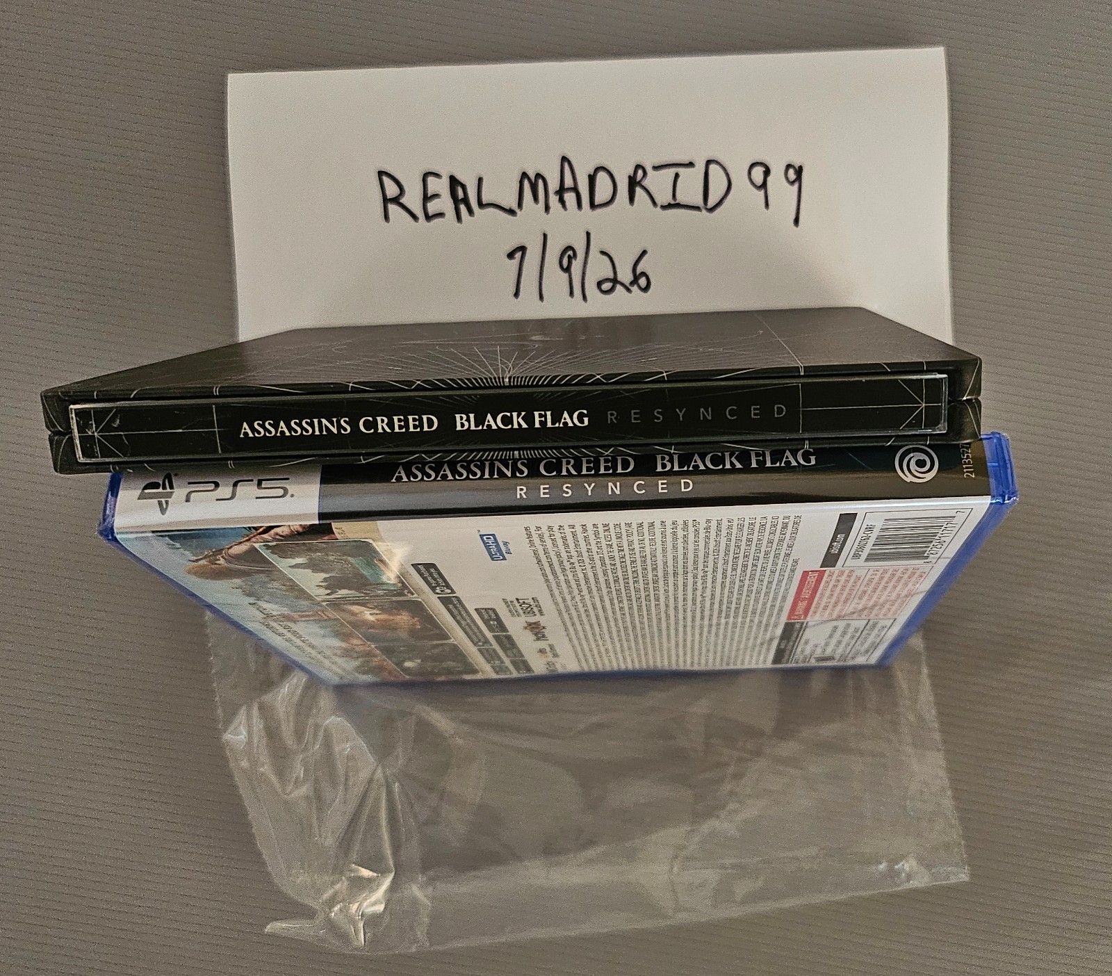 Assassins Creed Black Flag Resynced with Gamestop Exclusive Steelbook PS5 ACBF
