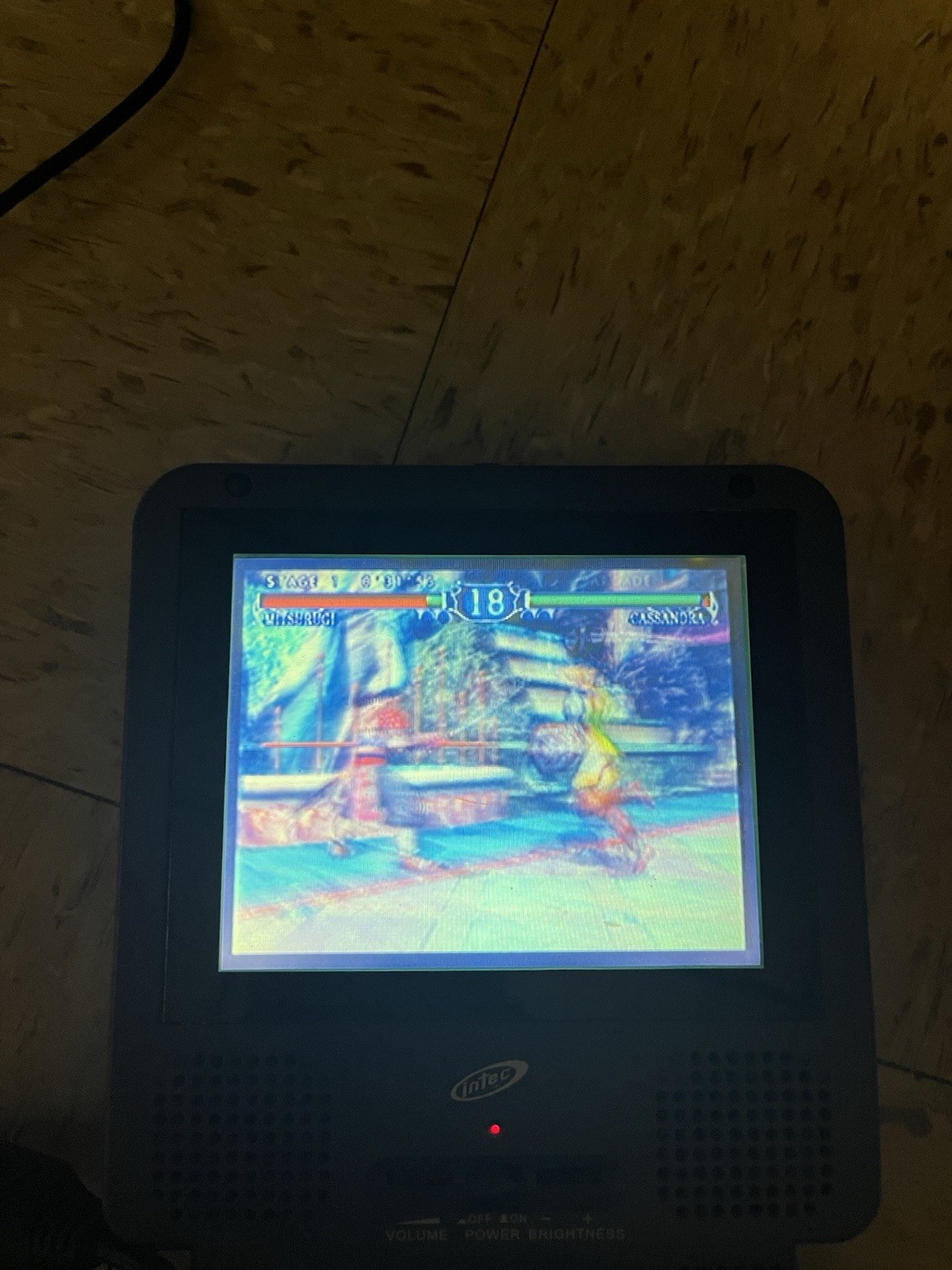 Intec Indigo Portable 5” LCD Screen For Nintendo GameCube Tested Missing Dongle