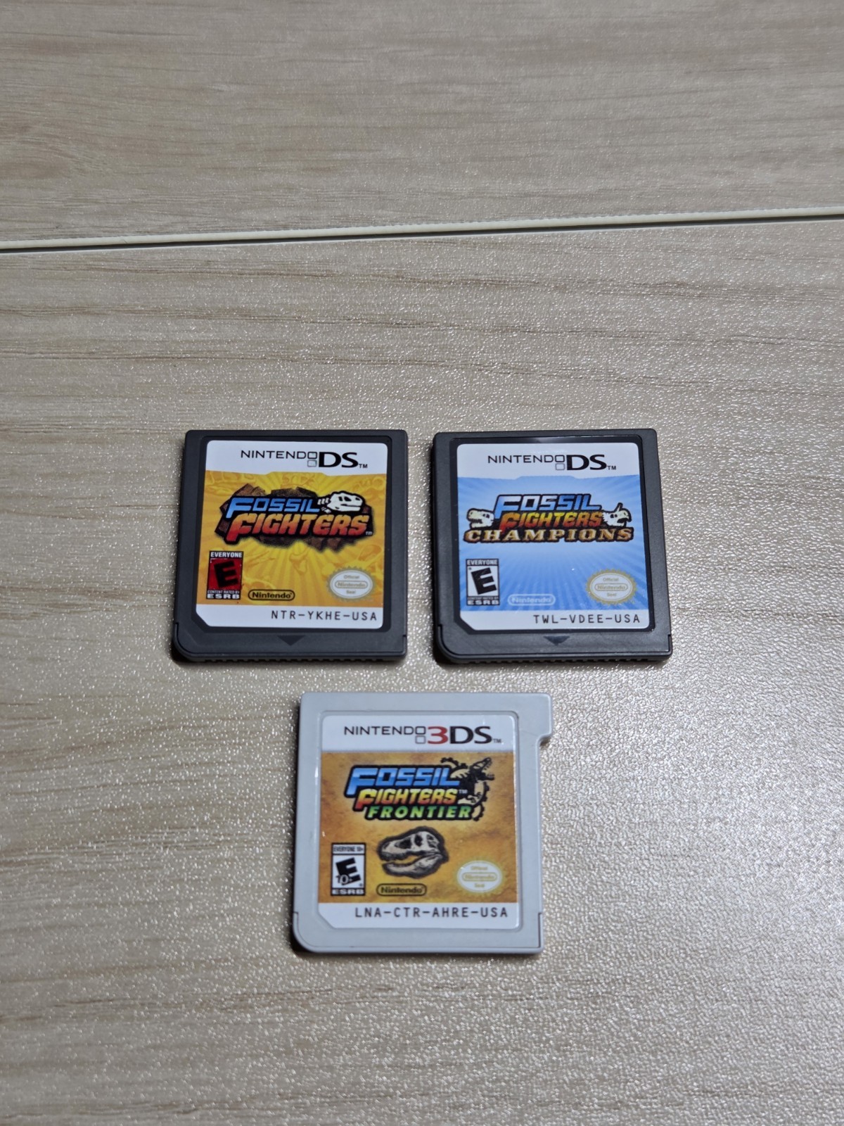 Nintendo DS 3DS Fossil Fighters Lot – Fossil Fighters, Champions & Frontier CIB