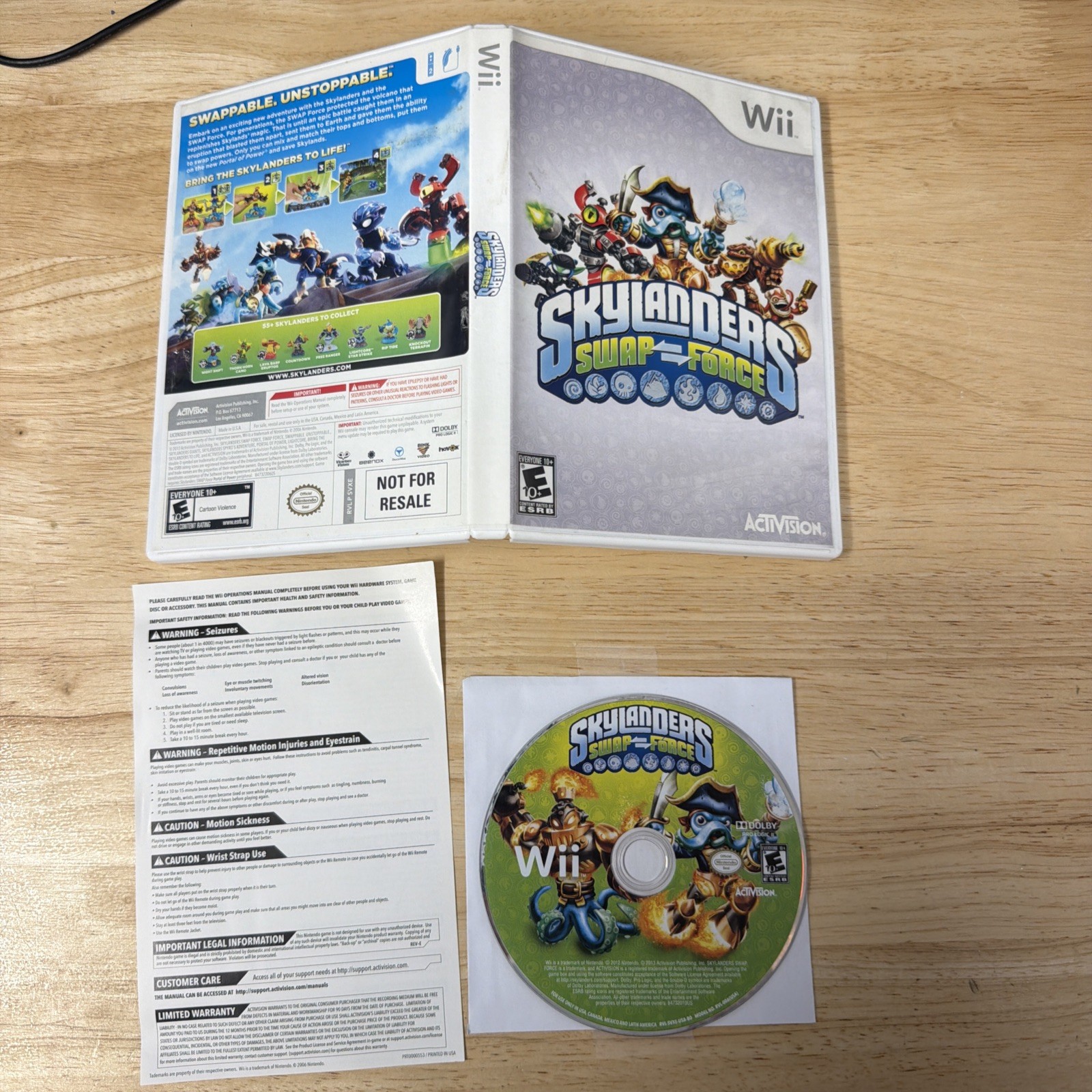 Skylanders Swap Force Nintendo Wii CIB Tested Working