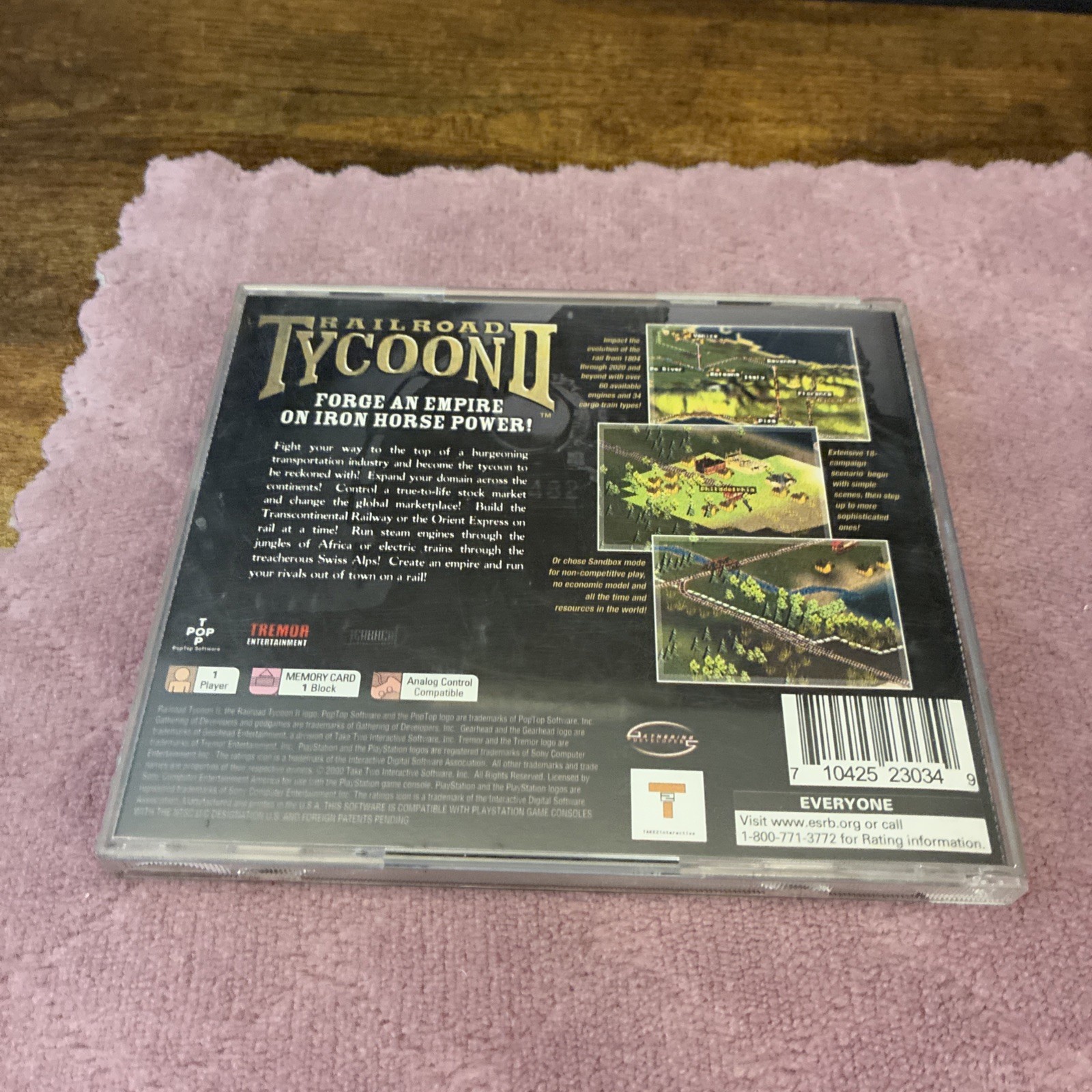 Railroad Tycoon II (Sony PlayStation 1, 2000) PS1 Take 2 Interactive Game Tested