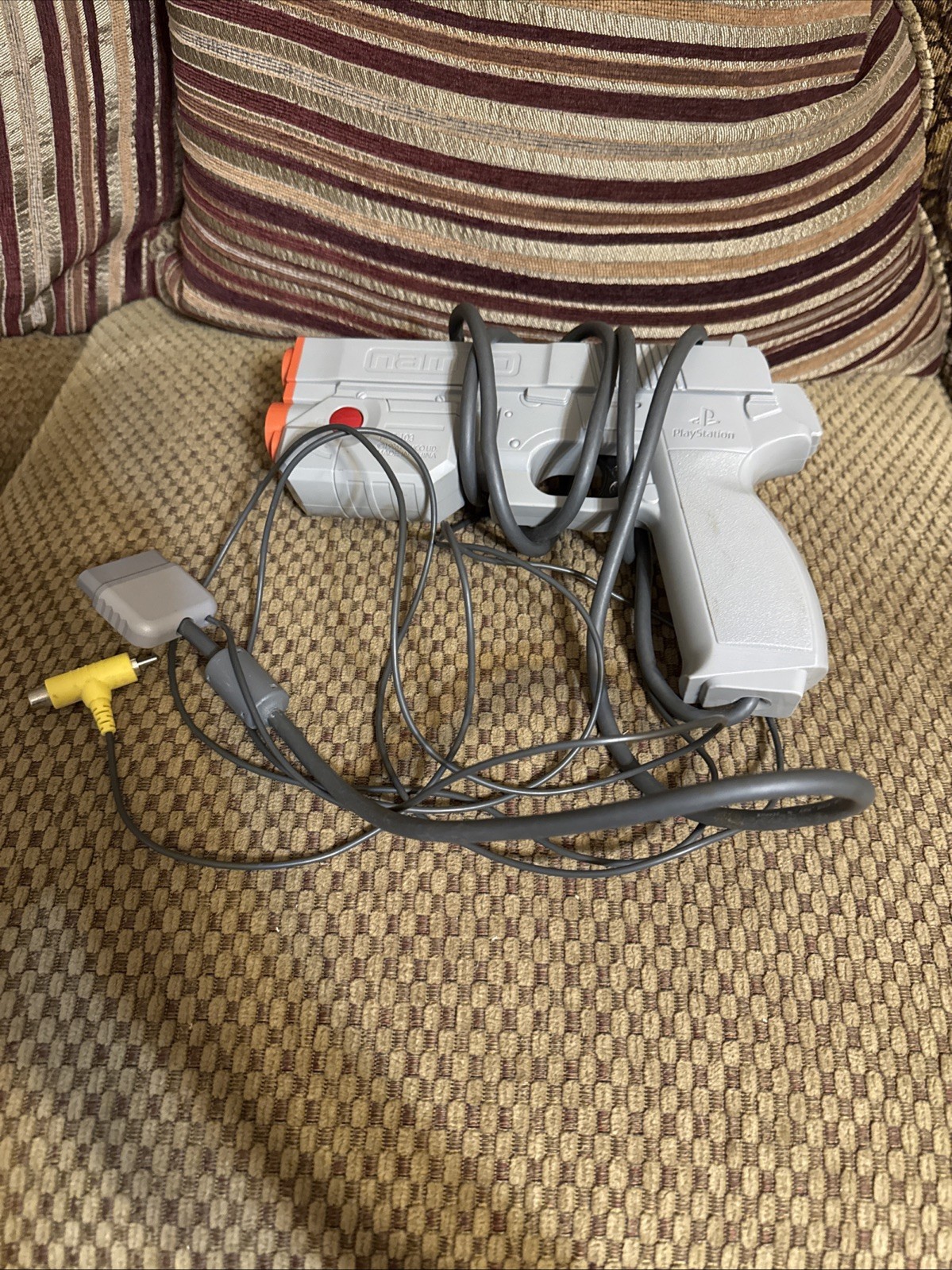 NAMCO Sony PlayStation 1 Light Gun NPC-103 Gray Controller 1996 | Untested