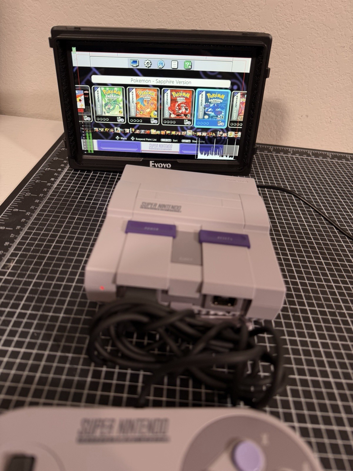 Super Nintendo Mini Classic Edition Control Deck CLV-201 with Cords & Controller