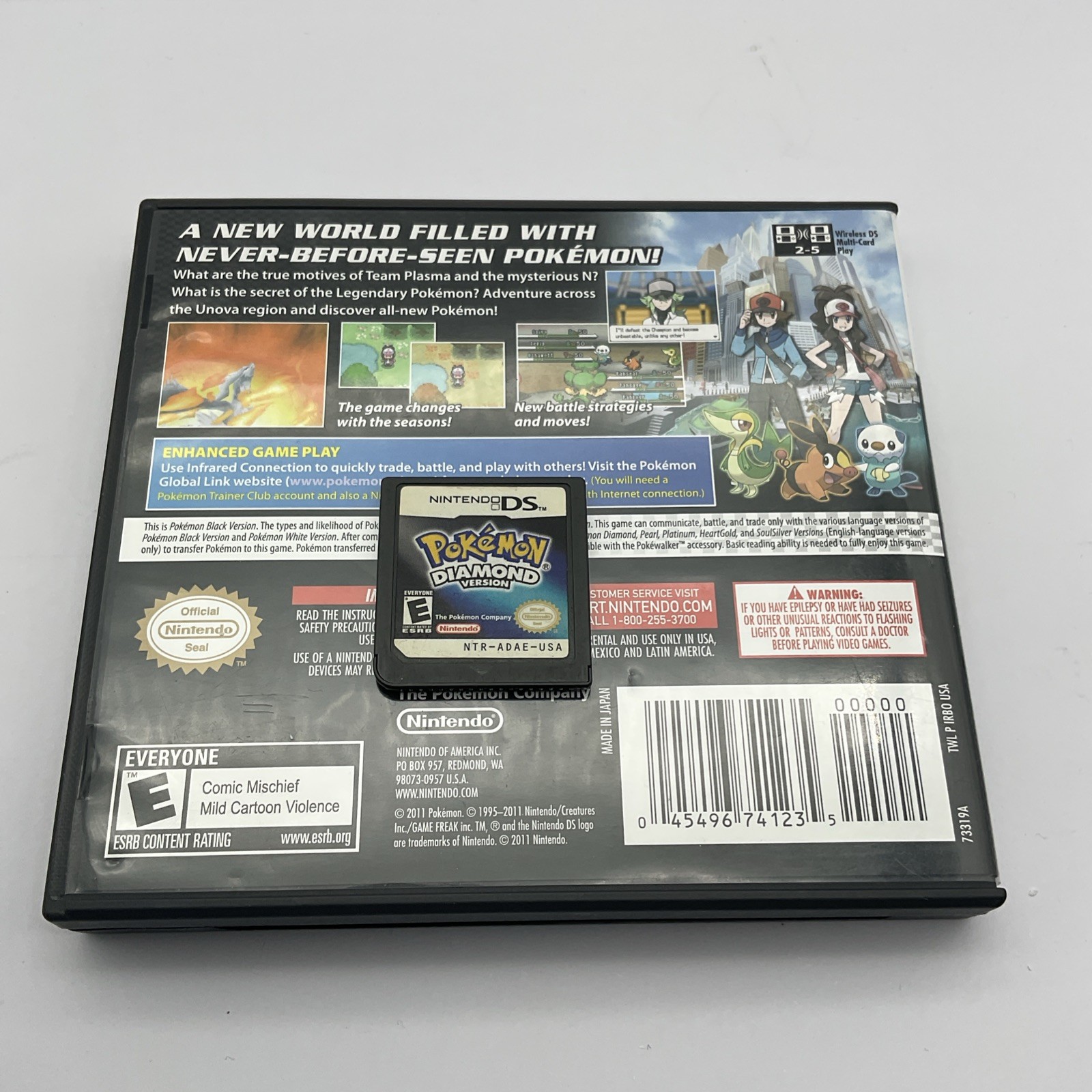 Pokémon Black, White 1 & 2, Diamond (Nintendo DS) Authentic|Tested & Working